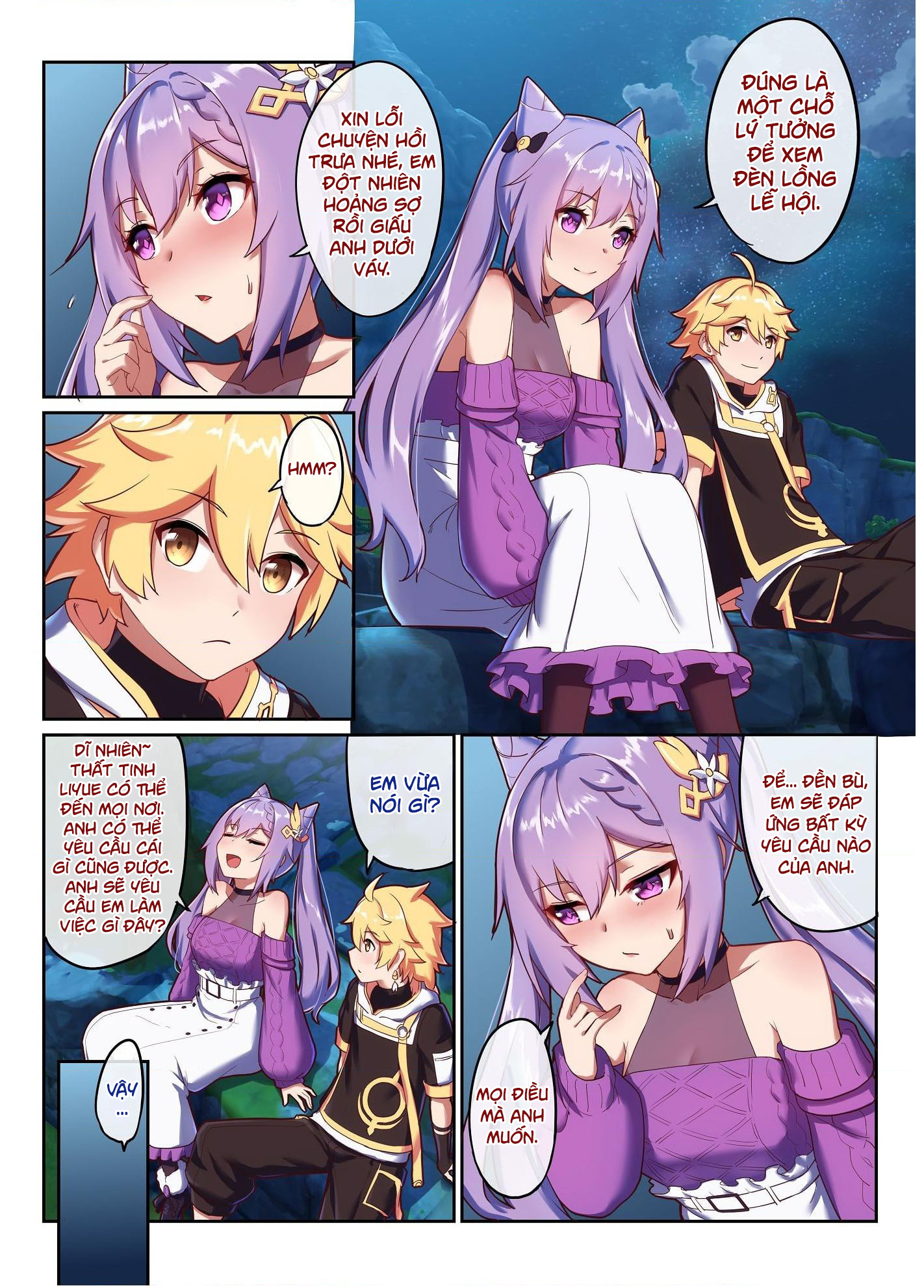Đọc truyện hentai Keqing hẹn hò với Nhà Lữ Hành - Oneshot