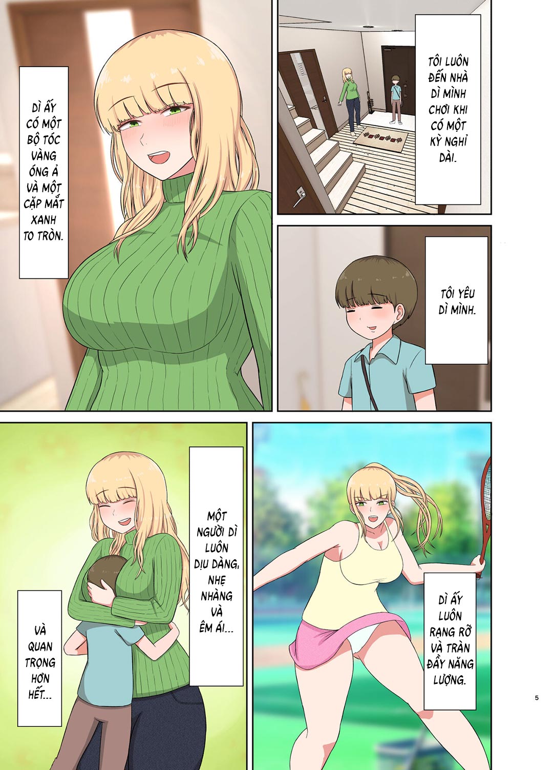 Đọc truyện hentai Hấp diêm người dì tóc vàng đang ngủ say - Oneshot