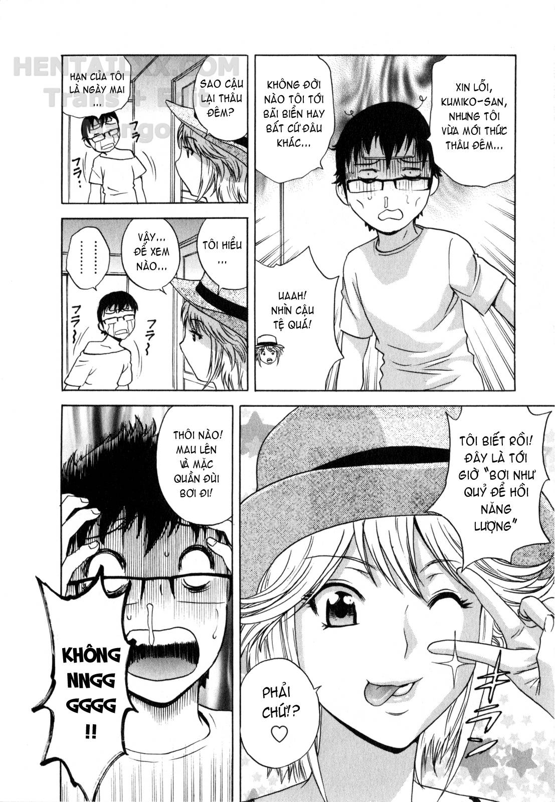 Đọc truyện hentai Life With Married Women Just Like A Manga - Chap 17