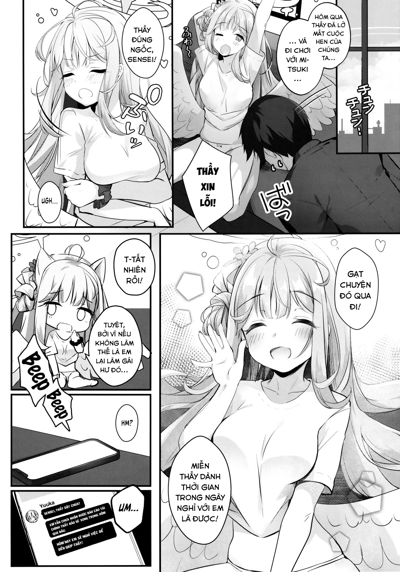 Đọc truyện hentai Nơi trú ẩn ngọt ngào với Mika Blue Archive - Oneshot