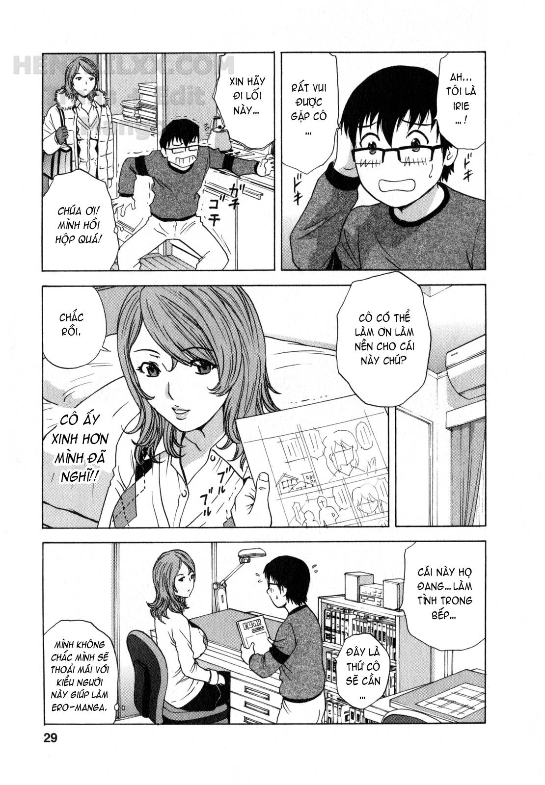 Đọc truyện hentai Life With Married Women Just Like A Manga - Chap 12