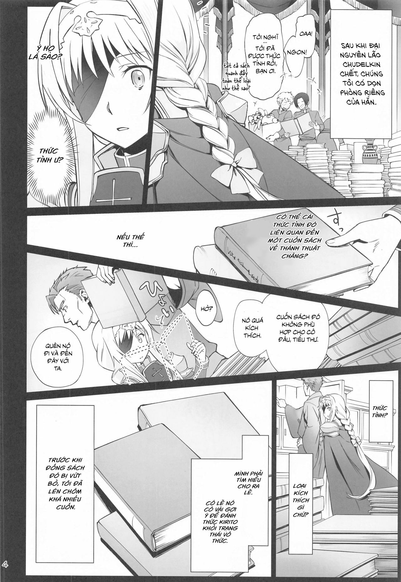 Đọc truyện hentai Chàng Hoàng Tử Trong Lều (Sword Art Online Alicization) - Oneshot