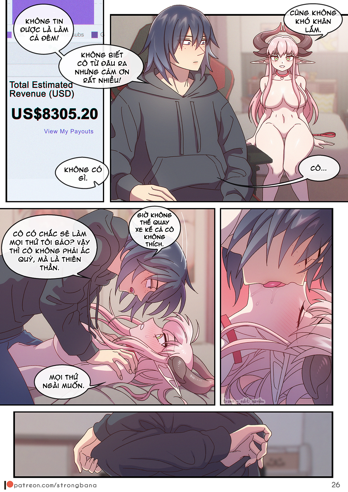 Đọc truyện hentai Cậu học sinh may mắn và cô bạn quyến rũ - Việc nhẹ lương cao