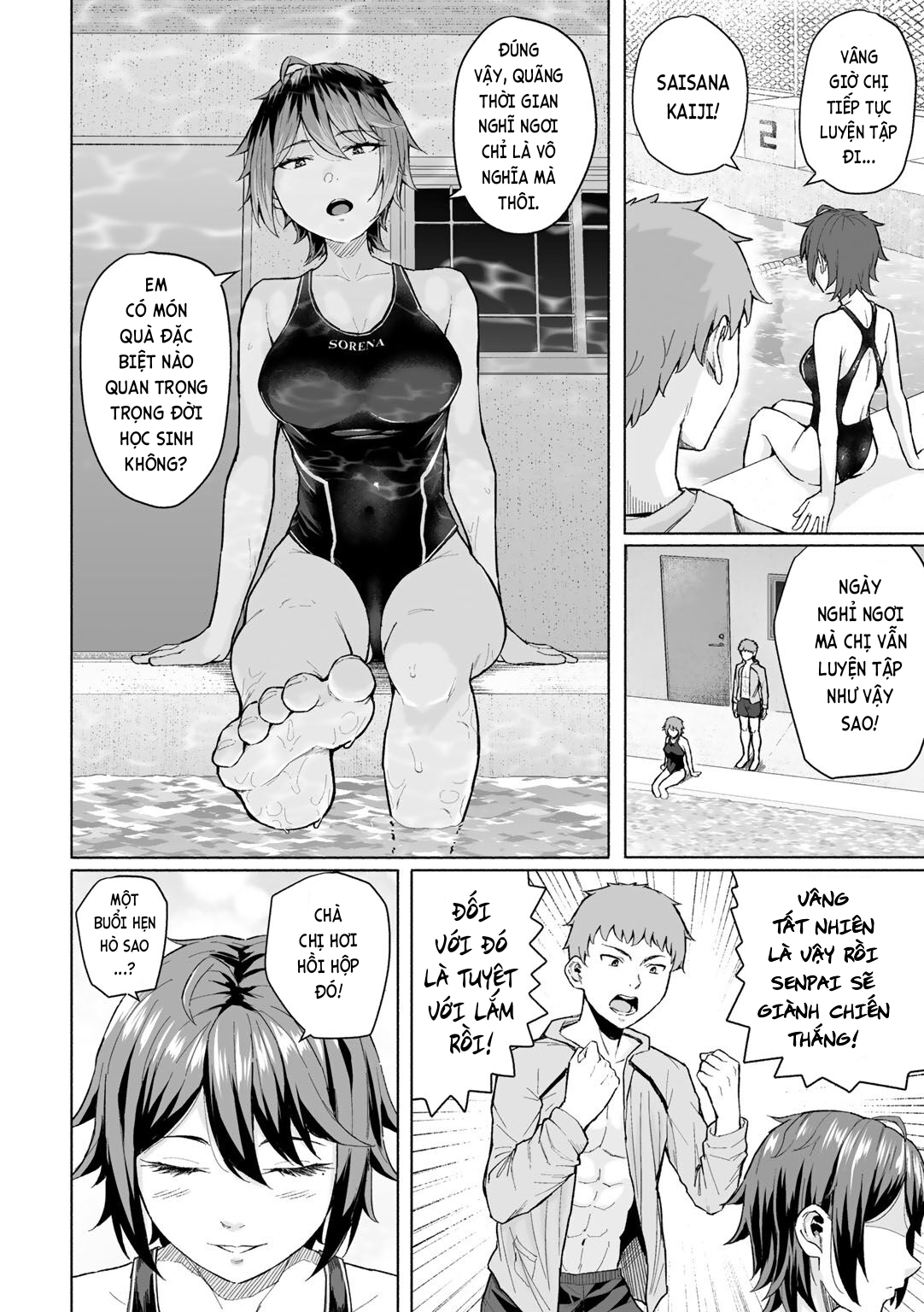 Đọc truyện hentai Tôi và tiền bối, bên hồ bơi vào mùa hè... - Oneshot