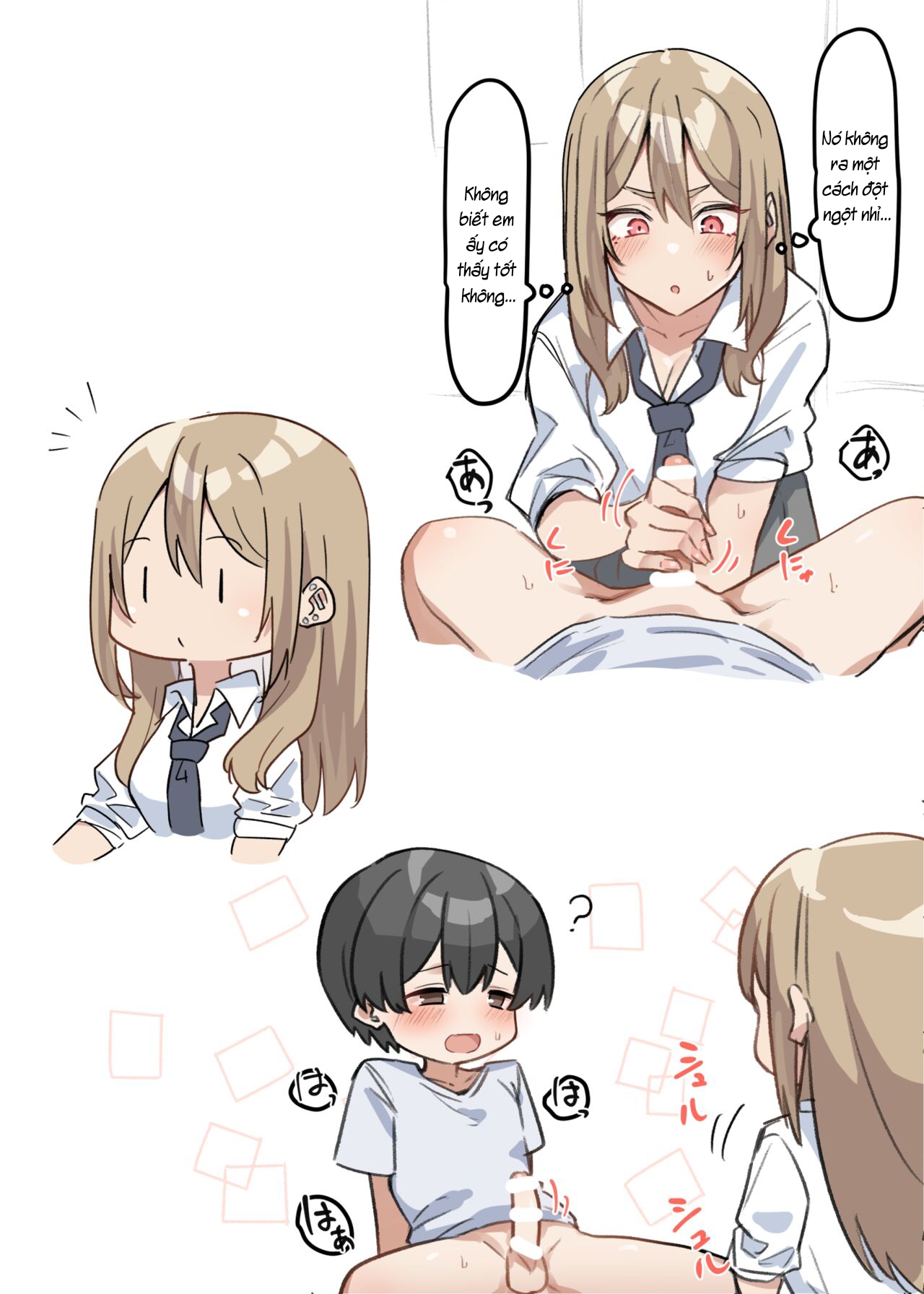 Đọc truyện hentai Saki-chan cùng cậu em trai shota - Chap 2