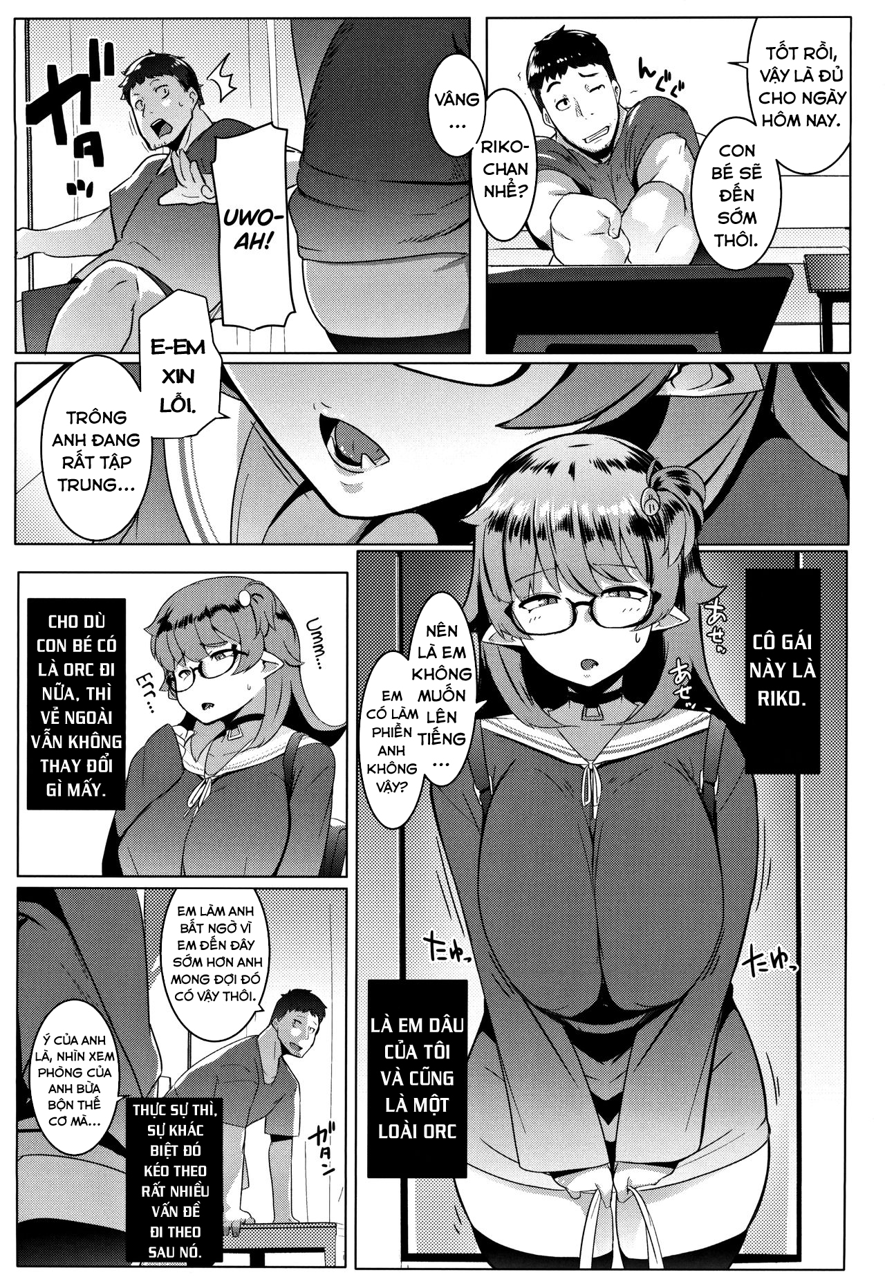 Đọc truyện hentai Em gái tôi là một bé Orc - Chap 1
