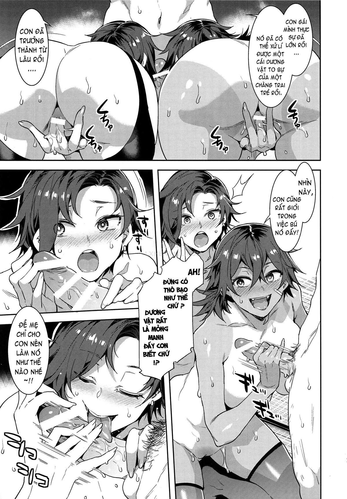 Đọc truyện hentai Teisou Kannen Zero No Onna Tomodachi - Chap 2 and her Mom