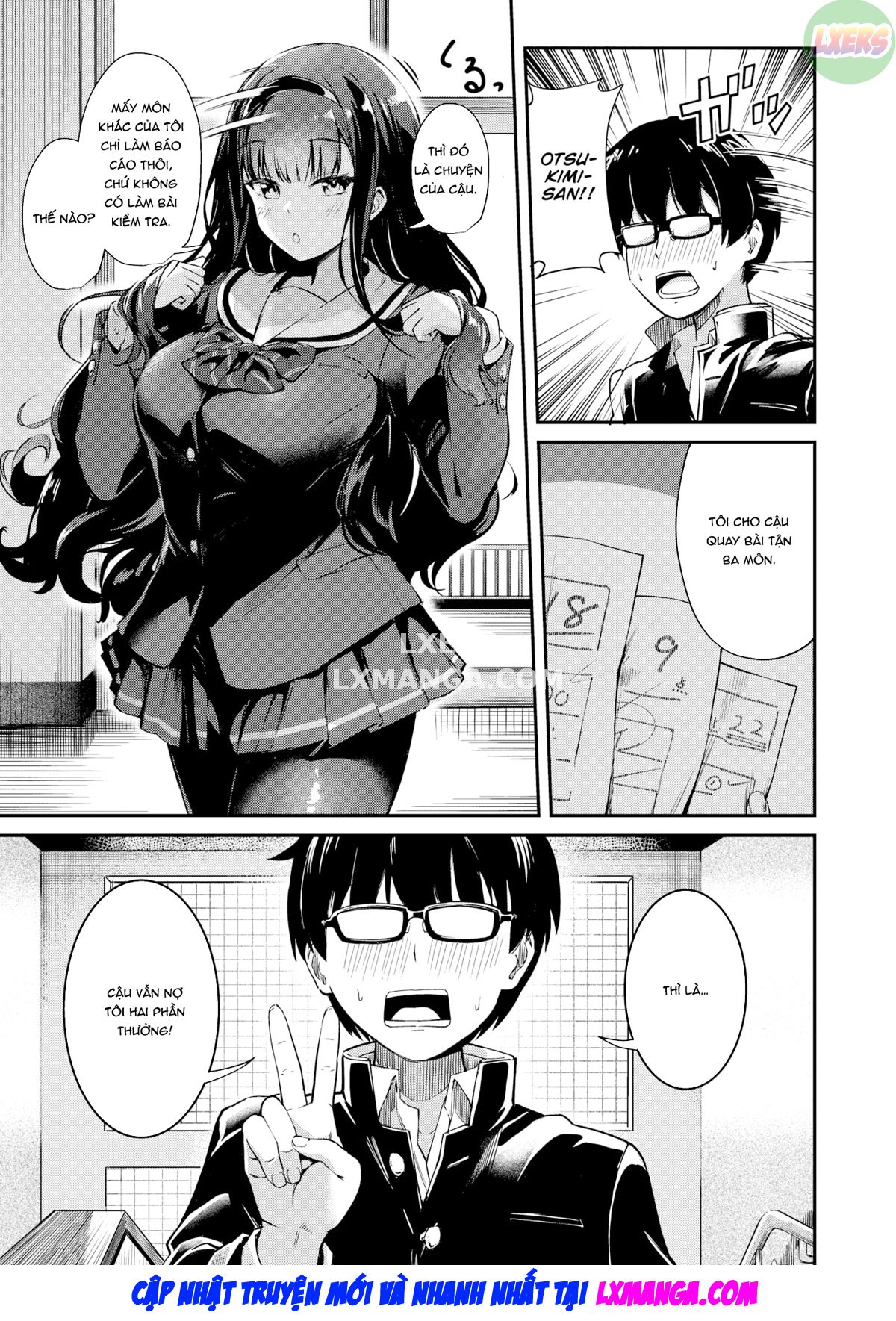 Đọc truyện hentai Otsukimi-san, tôi không thể học được. - Oneshot