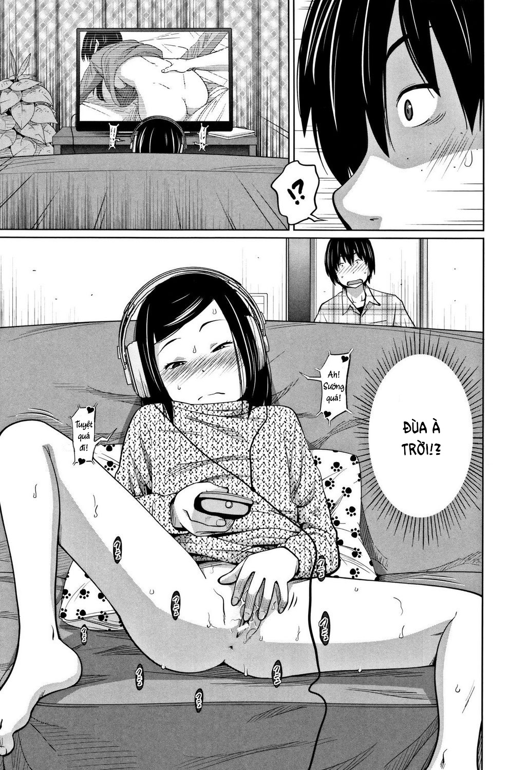 Đọc truyện hentai I'm home Watching!! - Oneshot