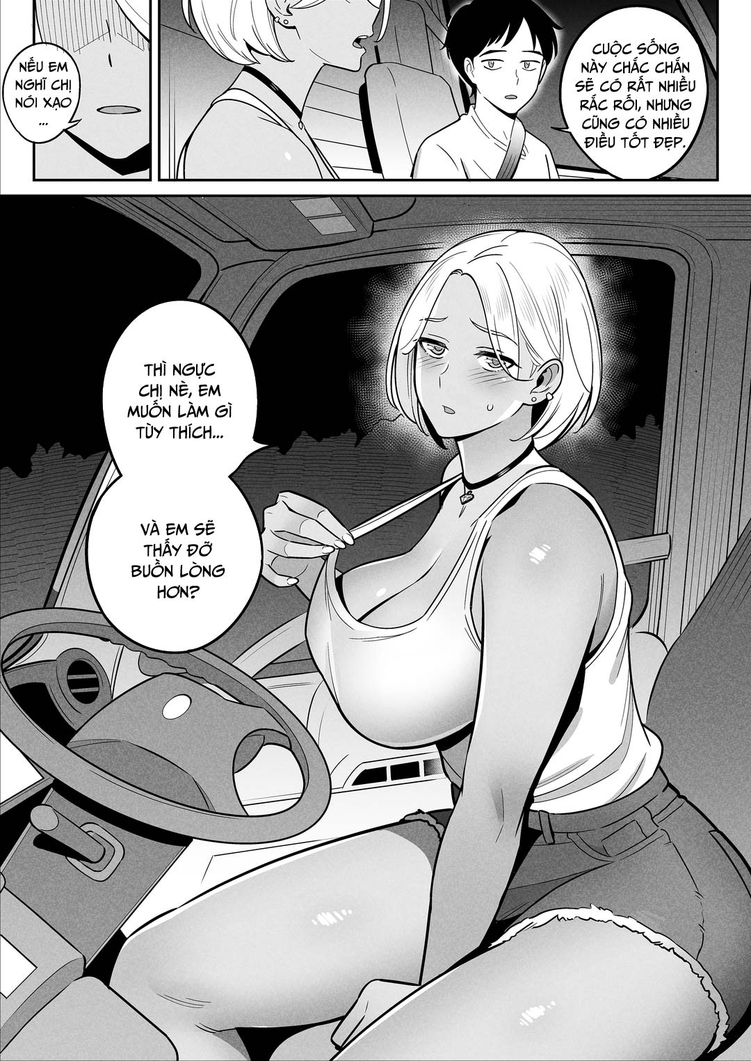 Đọc truyện hentai Nữ tài xế xe tải và anh chàng đi nhờ - Oneshot