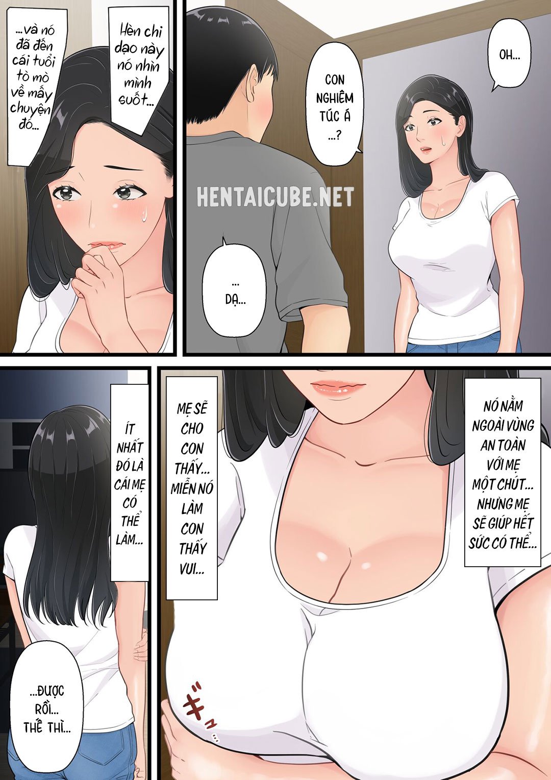 Đọc truyện hentai Người mẹ tốt chịu thua trước cu con trai - Oneshot