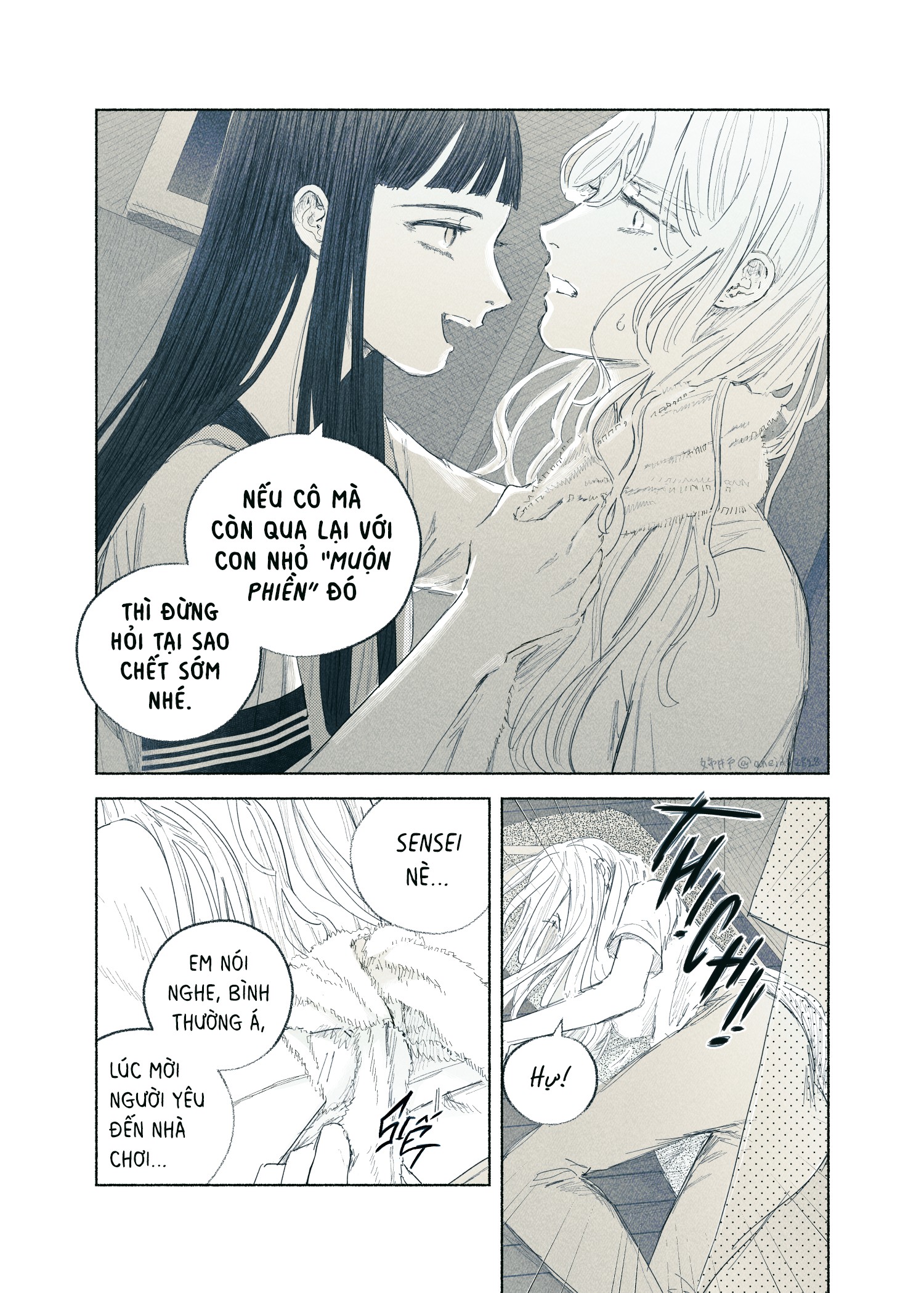 Đọc truyện hentai Chuyện về nữ giáo viên bị học sinh yandere nhấn chìm trong dục vọng - Tôi bị dằm trong tim