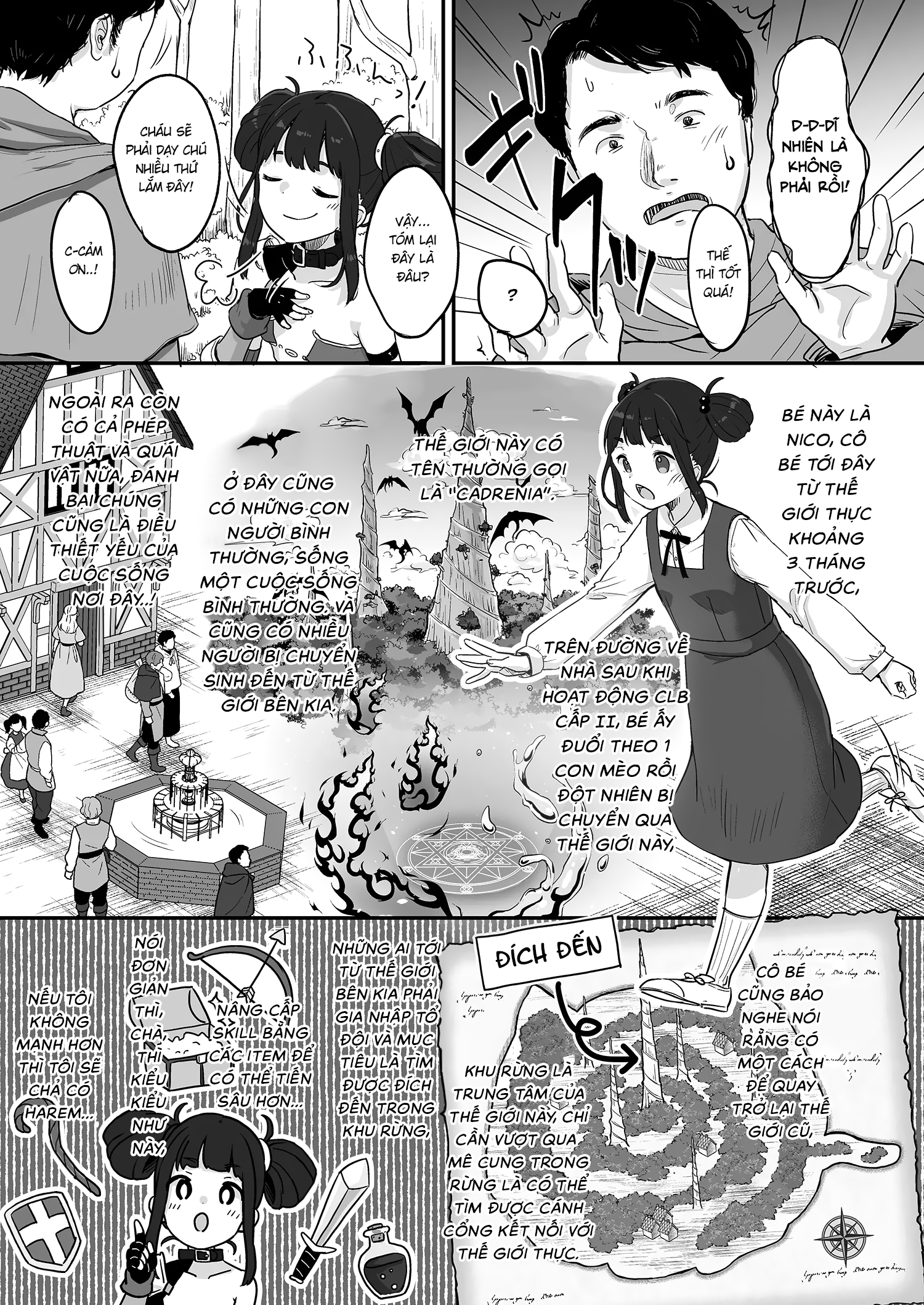 Đọc truyện hentai Hành trình mạo hiểm dị giới của Nico và Mob - Oneshot
