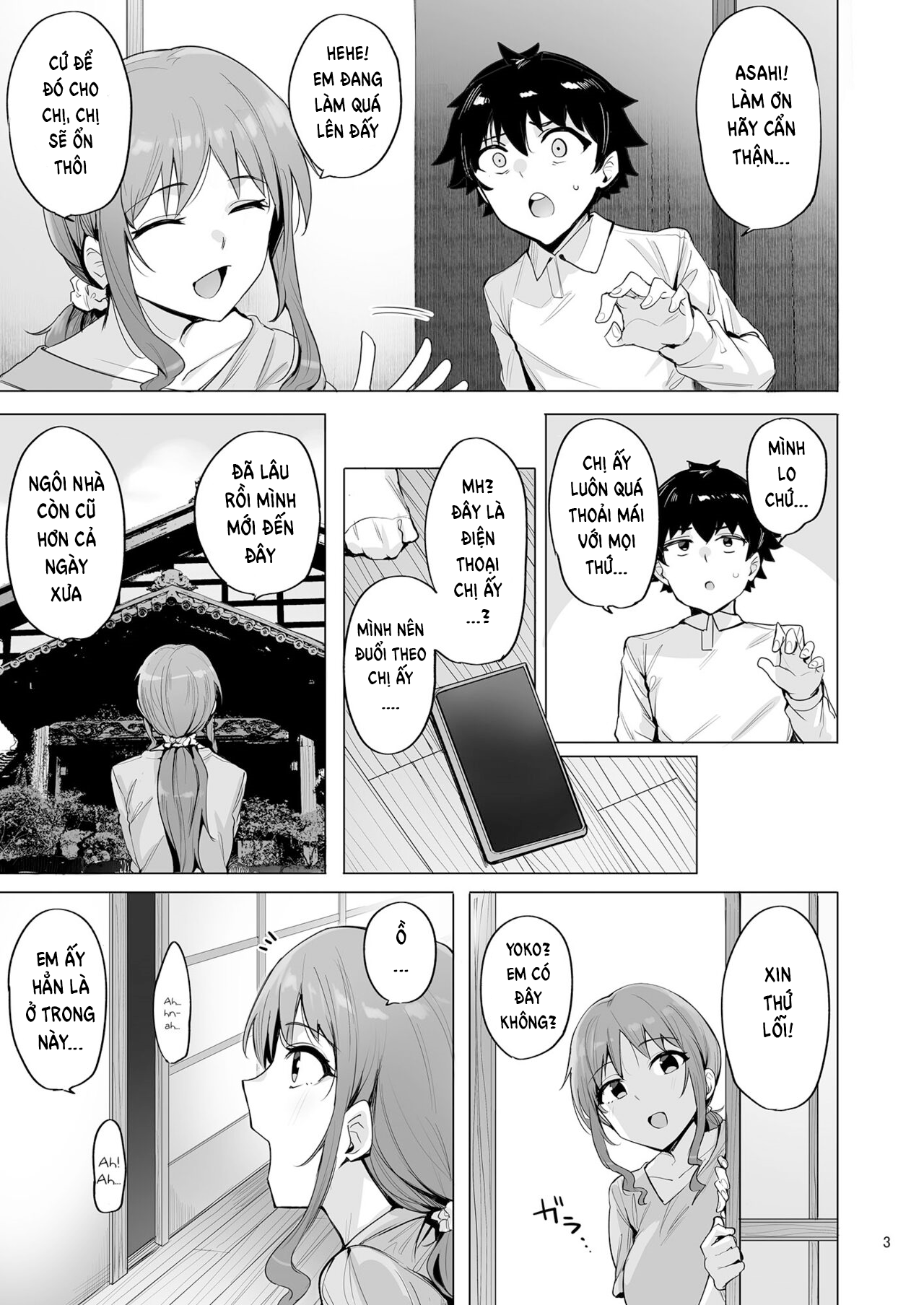 Đọc truyện hentai Nhà trọ của 3 chị em nhà nghèo phục vụ kinh doanh - Chap 3