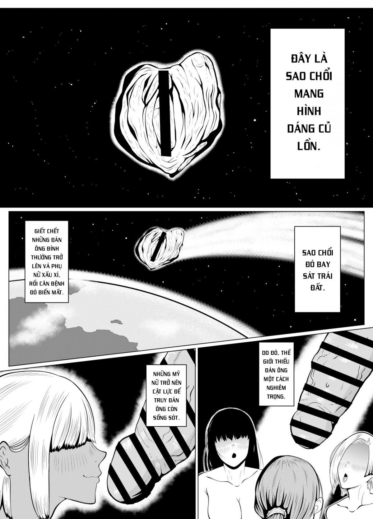 Đọc truyện hentai Thế giới nơi tỉ lệ người cứ 1 thằng phế vật sẽ có 9 gái đẹp - Oneshot