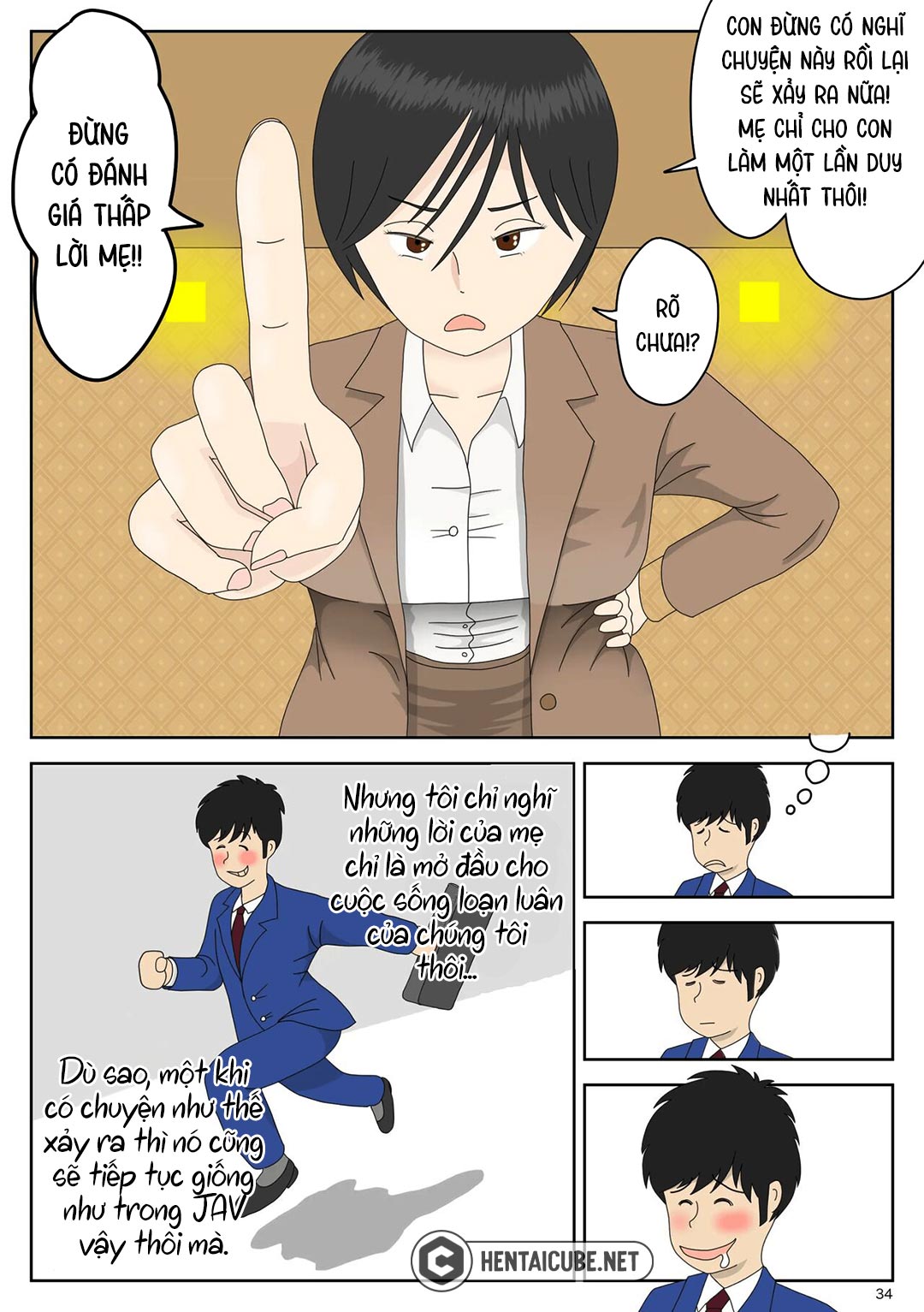 Đọc truyện hentai Bị mẹ phát hiện đang rình trộm thủ dâm - Chap 1