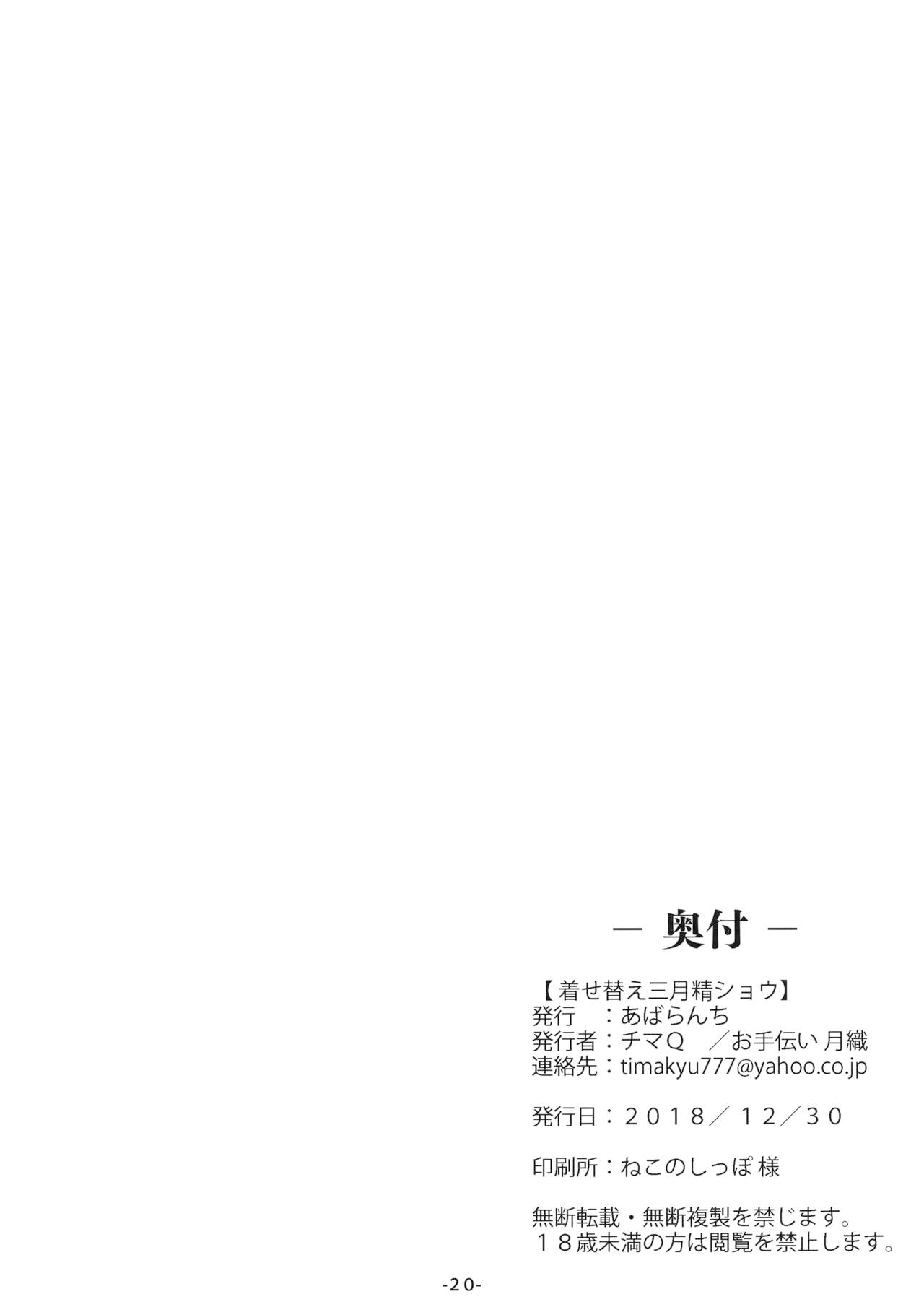 Đọc truyện hentai Kisekae Sangetsusei Show (Touhou Project) - Oneshot