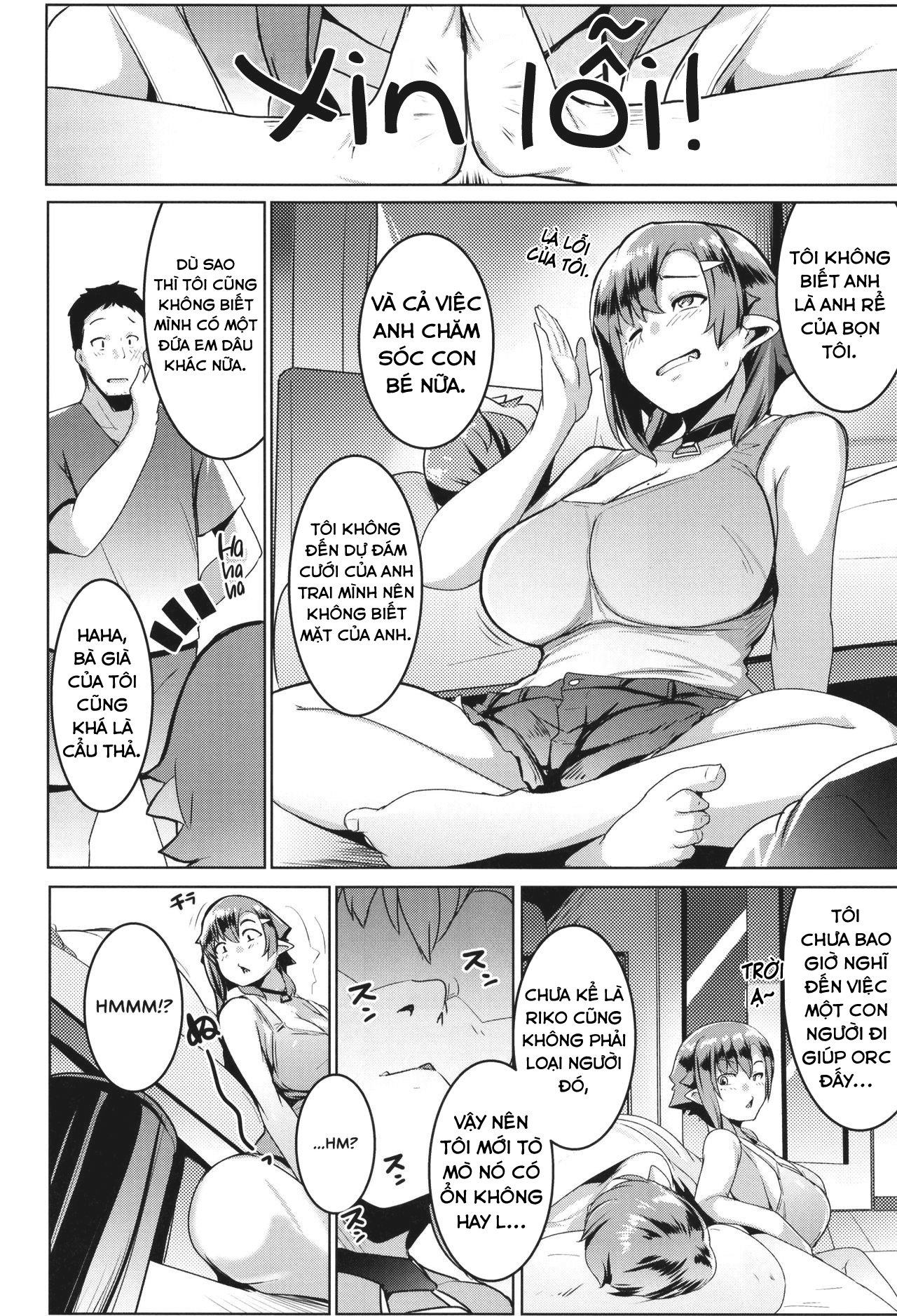 Đọc truyện hentai Em gái tôi là một bé Orc - Chap 2
