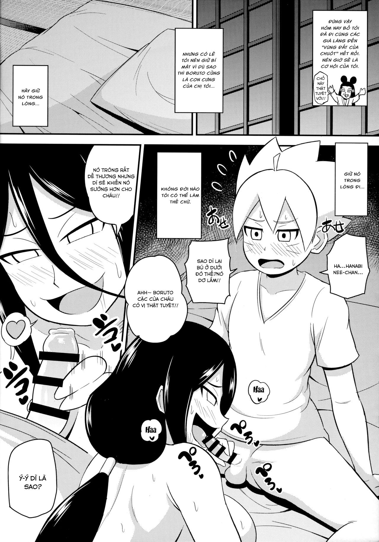 Đọc truyện hentai Hanabi và đứa cháu Boruto - Oneshot