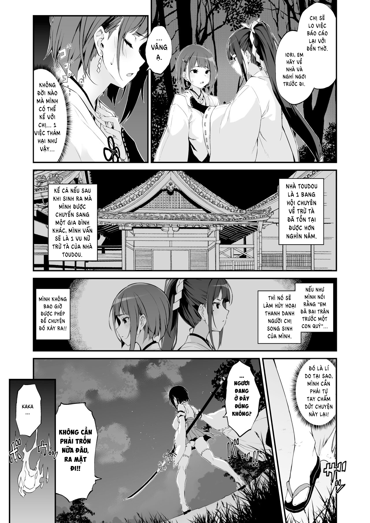 Đọc truyện hentai Sự sa ngã của 2 nàng vu nữ - Oneshot