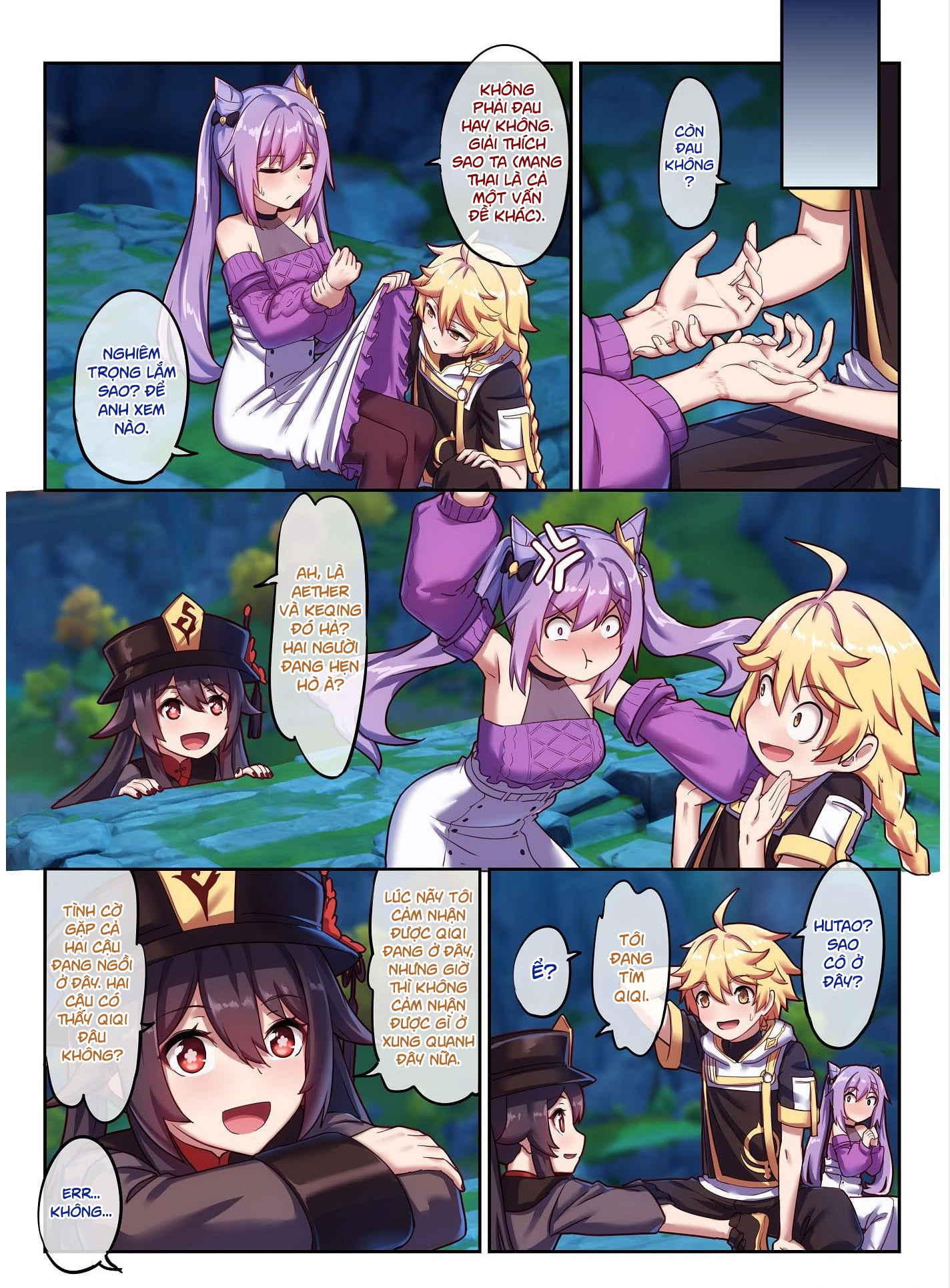 Đọc truyện hentai Keqing hẹn hò với Nhà Lữ Hành - Oneshot
