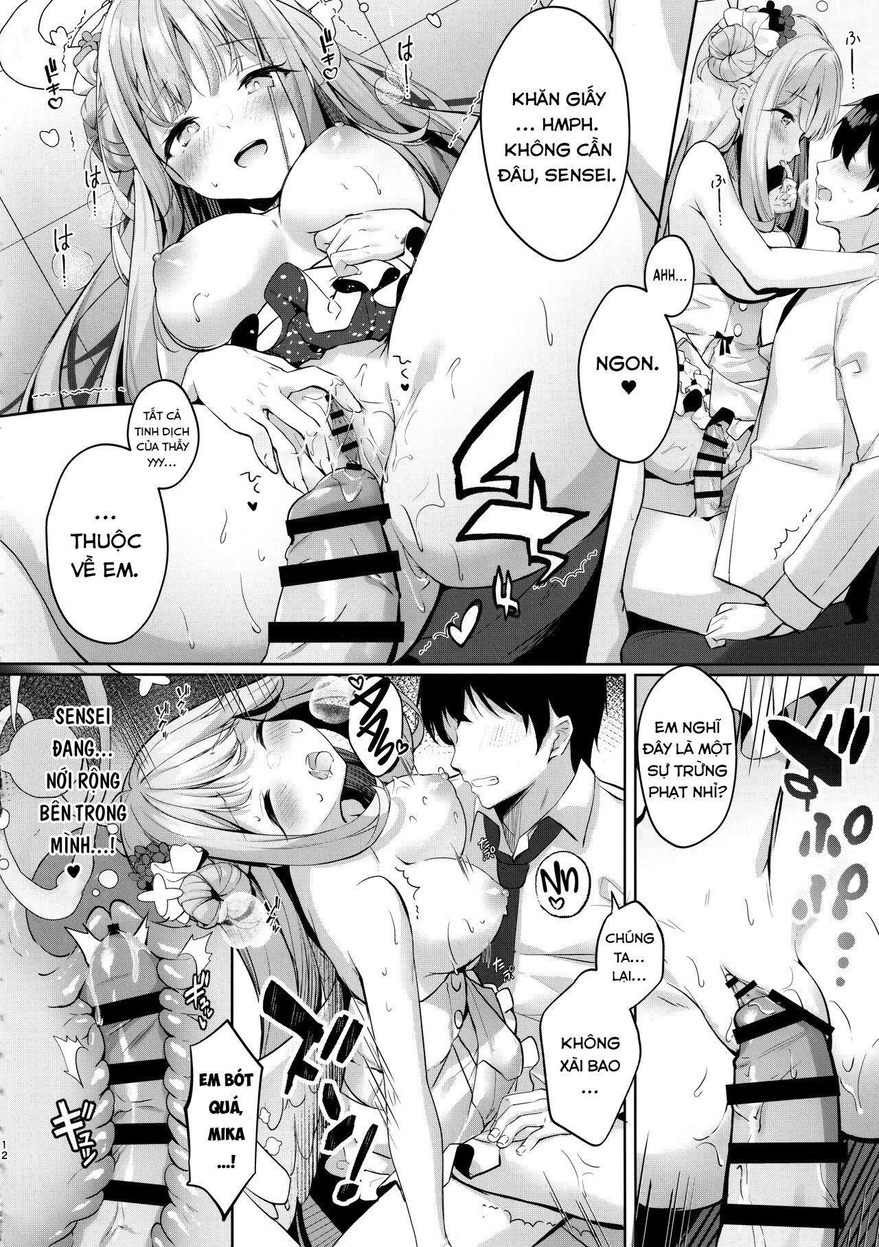 Đọc truyện hentai Nơi trú ẩn ngọt ngào với Mika Blue Archive - Oneshot