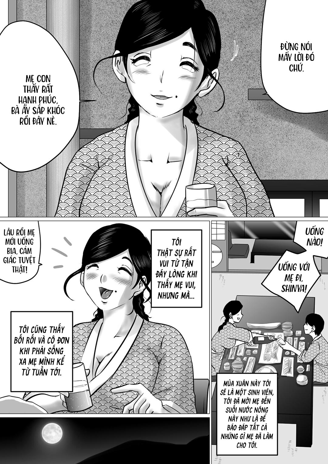 Đọc truyện hentai Cùng mẹ đi suối nước nóng Oneshot