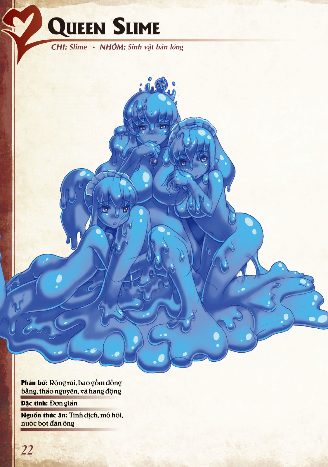 Đọc truyện hentai Bách khoa toàn thư Monstergirl - 003 - 004 - 005: Slime, Red slime và Queen slime