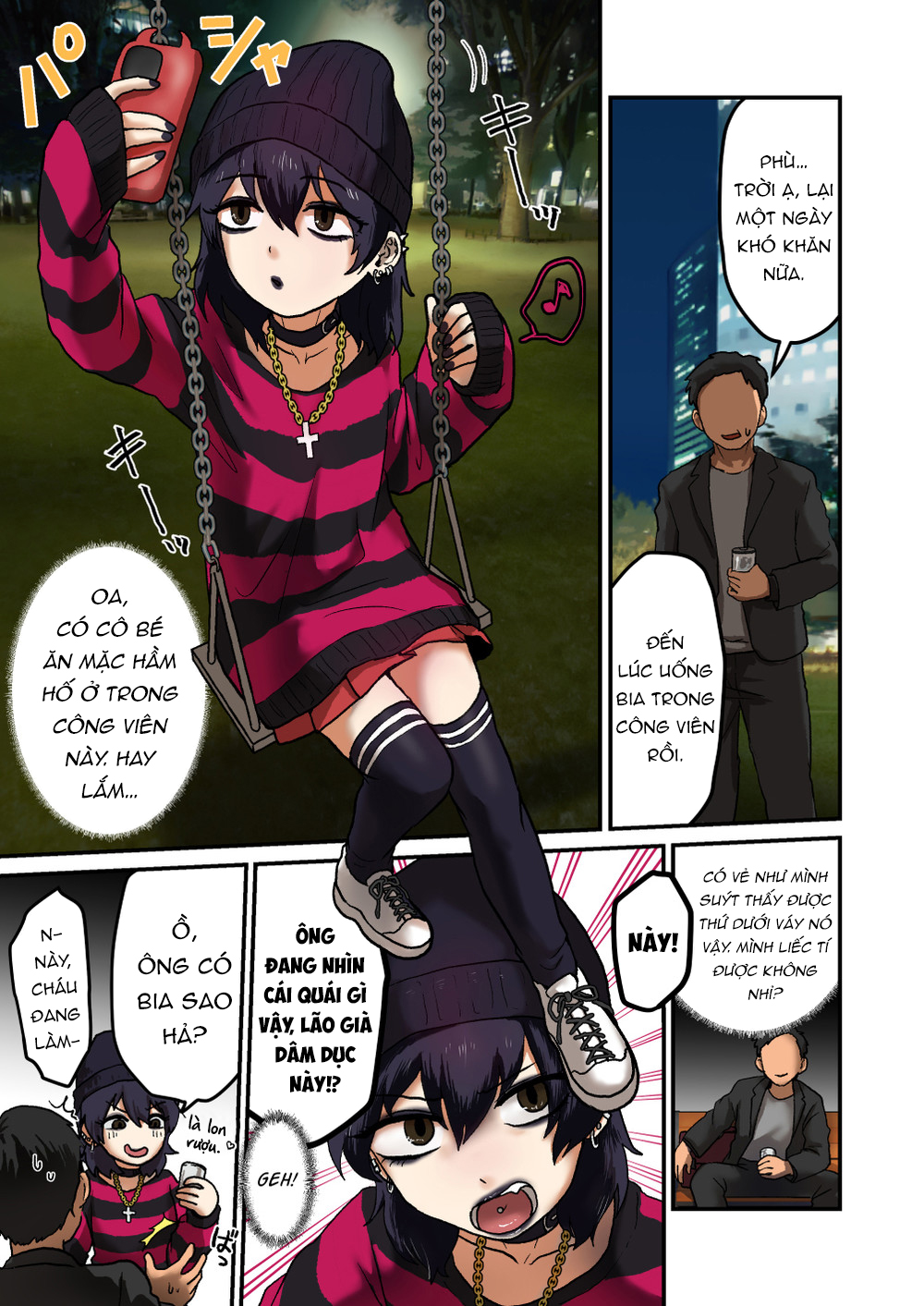 Đọc truyện hentai Phút trong công viên với một cô gái vào ban đêm - Chap 1