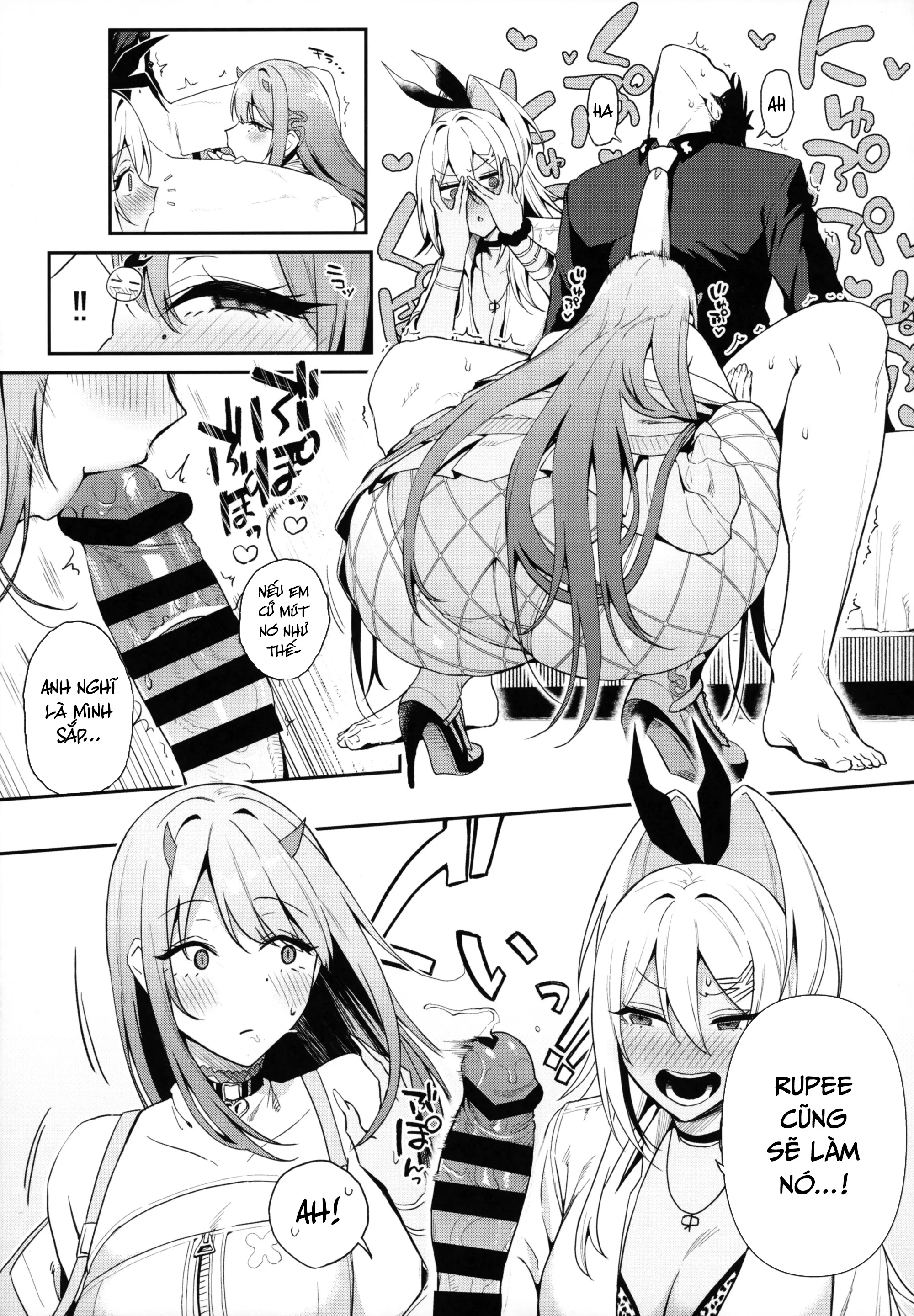 Đọc truyện hentai Cuộc thách đấu của các cô gái - Oneshot