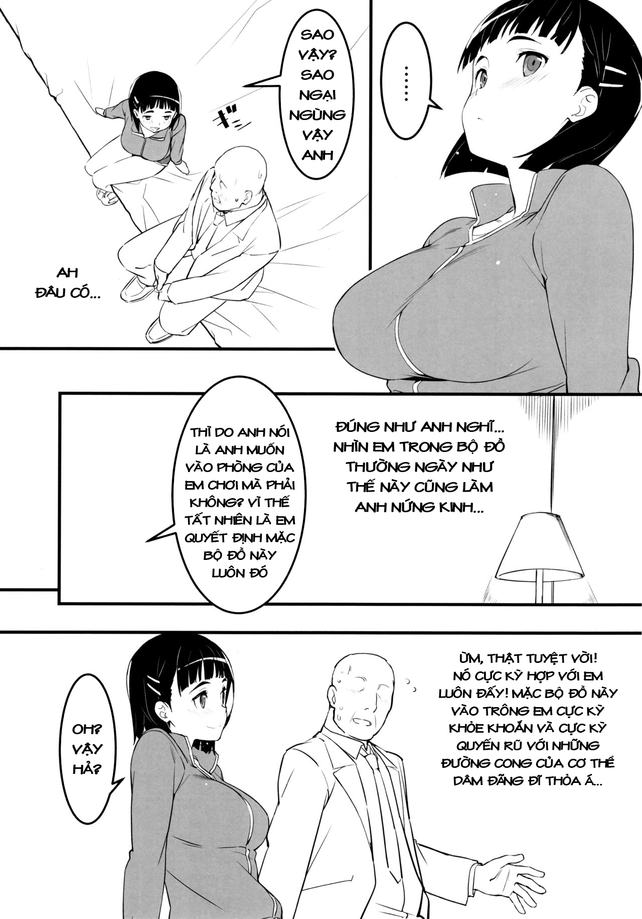 Đọc truyện hentai Suguha và ông chú đẹp zai~ - Chap 2: Phòng ngủ của Sugu~
