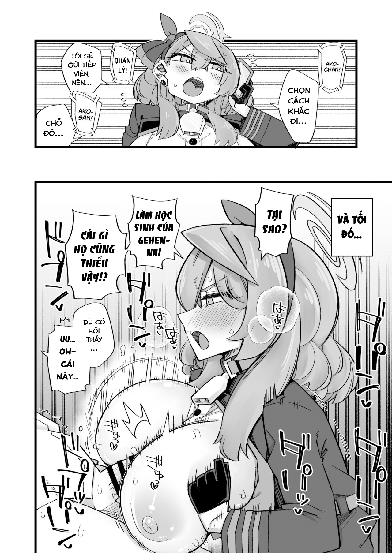 Đọc truyện hentai Ako giải tỏa căng thẳng Blue Archive - Oneshot