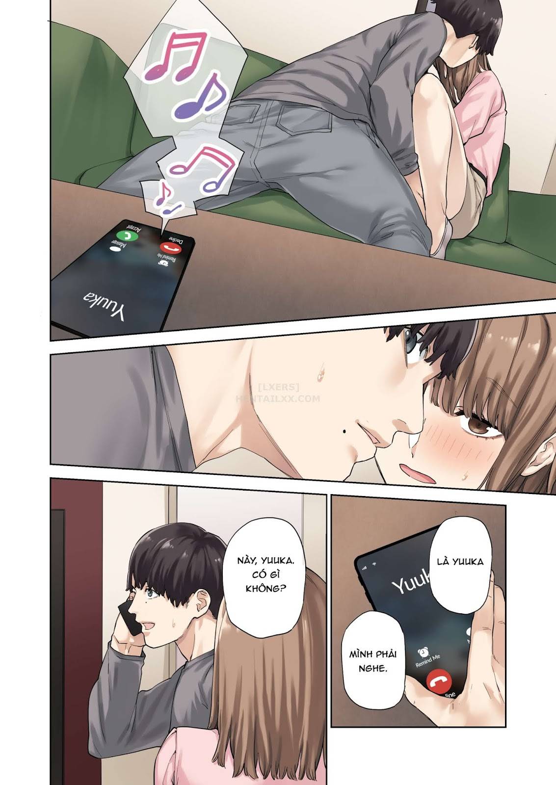 Đọc truyện hentai Kanojo Ga Fuzai No Aida, Kanojo No Shinyuu To Shirokujichuu, Nakadashi Shimashita - Oneshot