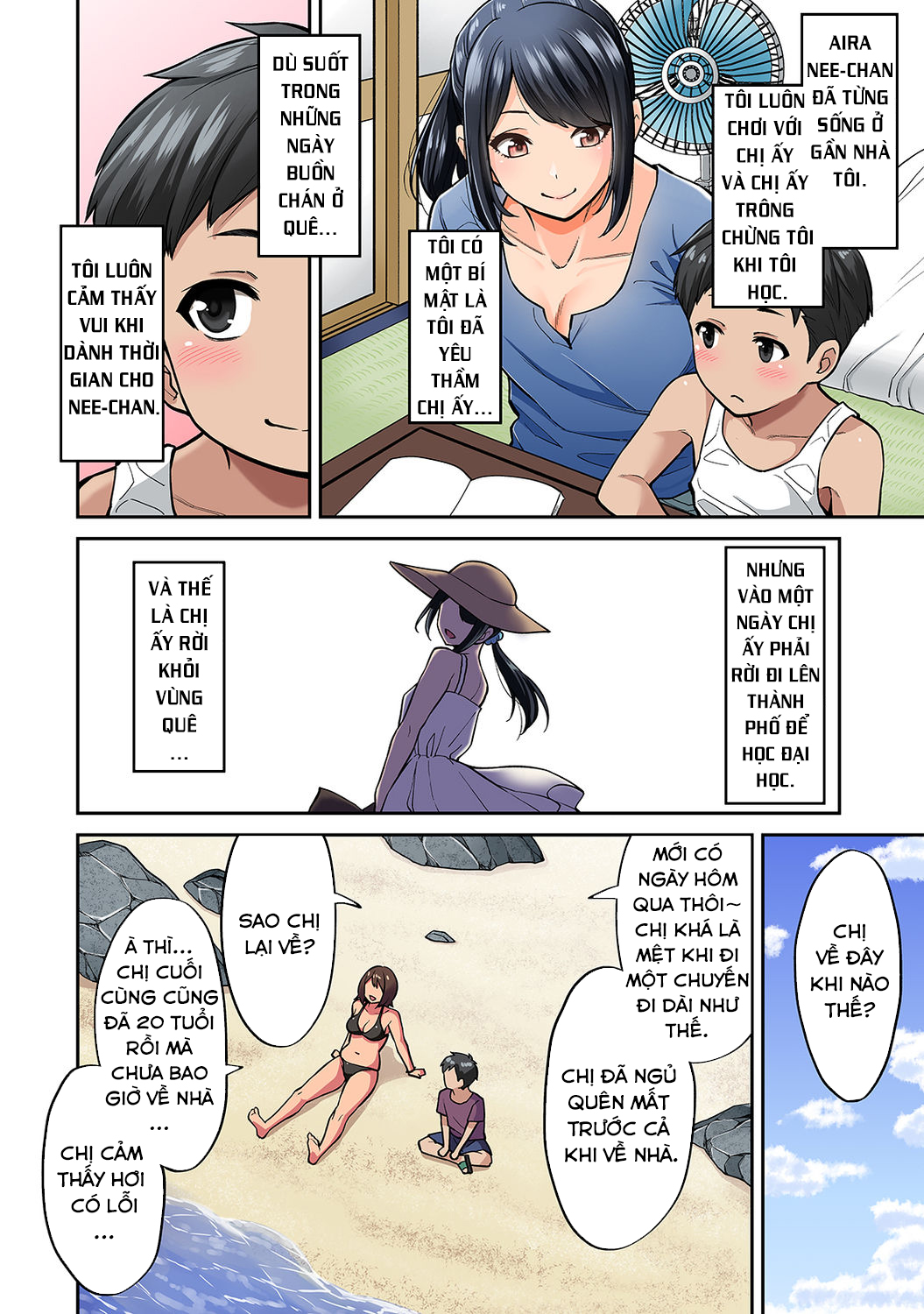 Đọc truyện hentai Bà chị tôi mến đã trở về trong bộ dạng gái lai tây - Chap 1