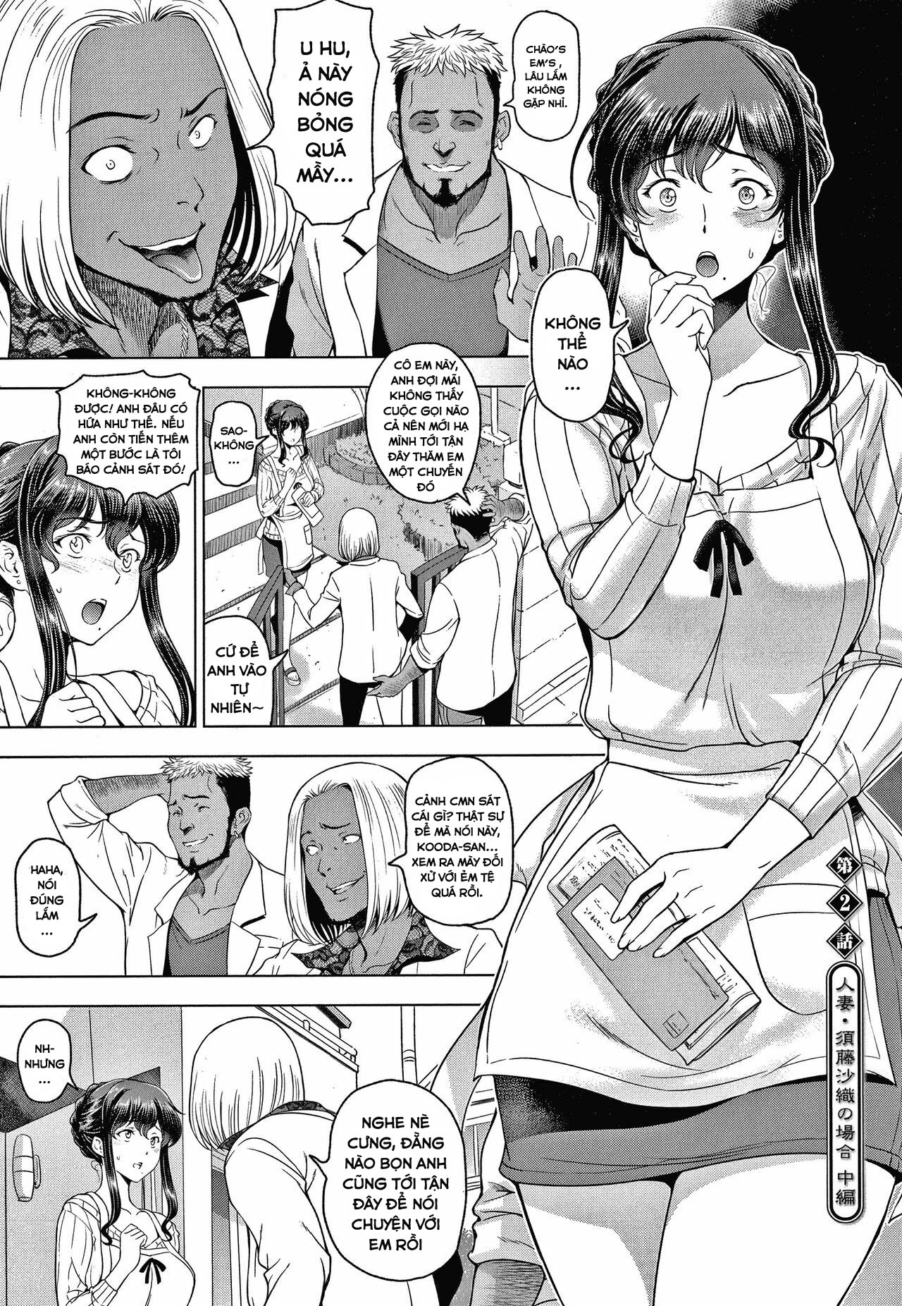 Đọc truyện hentai Bạo dâm người phụ nữ xinh đẹp ướt át đã lập gia đình Netorare-Siu phẩm - Chap 2