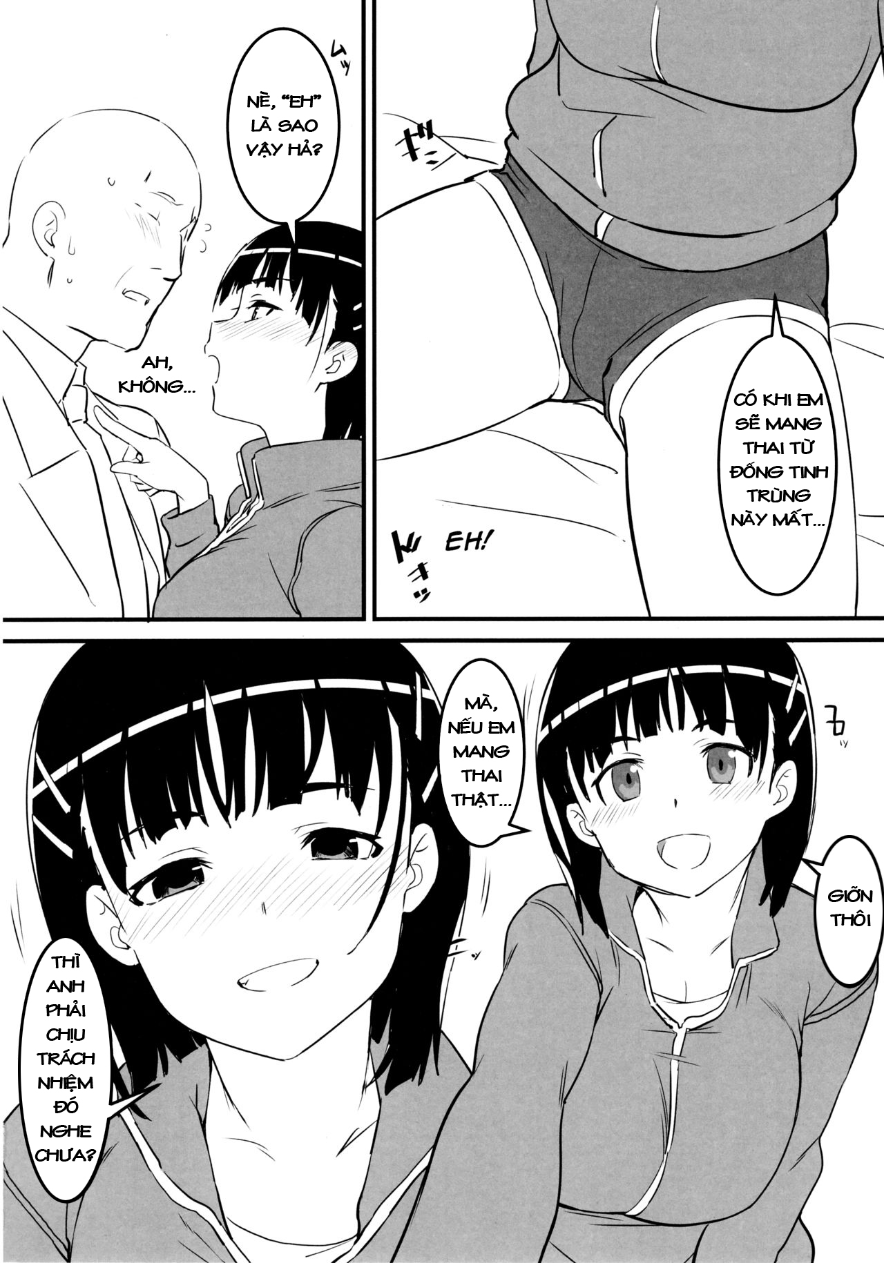 Đọc truyện hentai Suguha và ông chú đẹp zai~ - Chap 2: Phòng ngủ của Sugu~