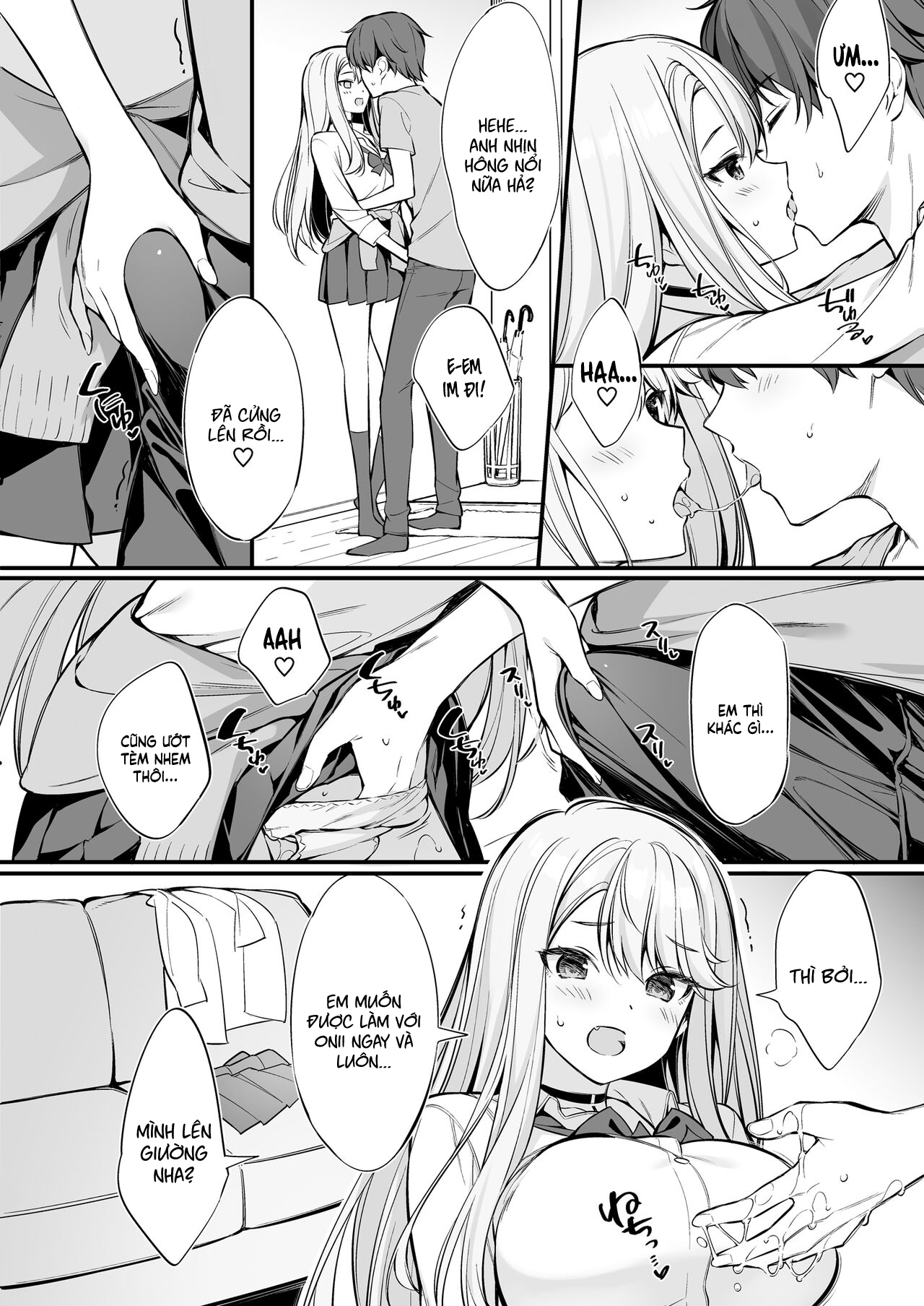 Đọc truyện hentai Gái Quen Trên Mạng Hóa Ra Là Nhỏ Em Gyaru - Anh trai x em gái
