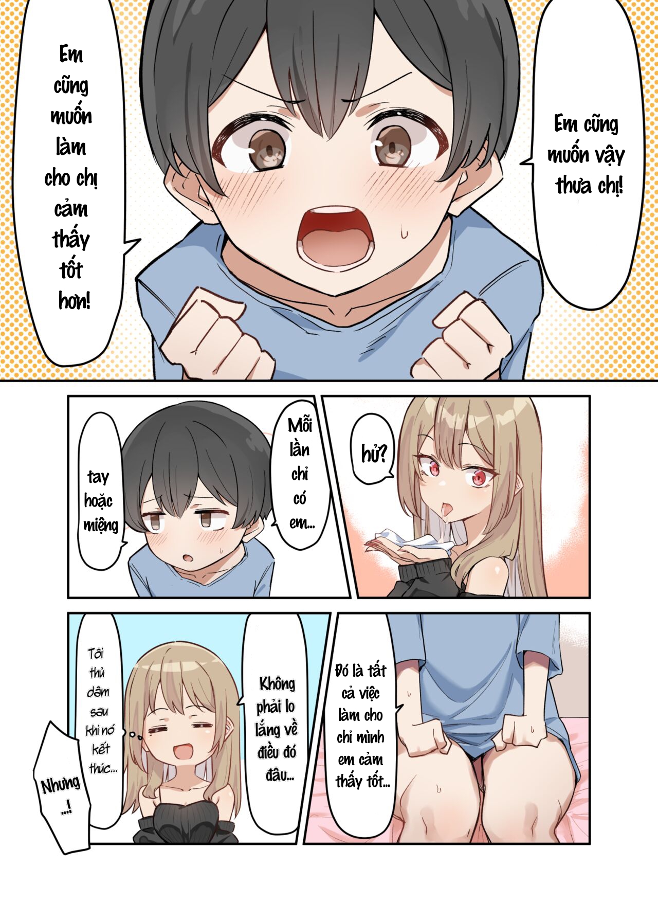 Đọc truyện hentai Saki-chan cùng cậu em trai shota - Chap 4