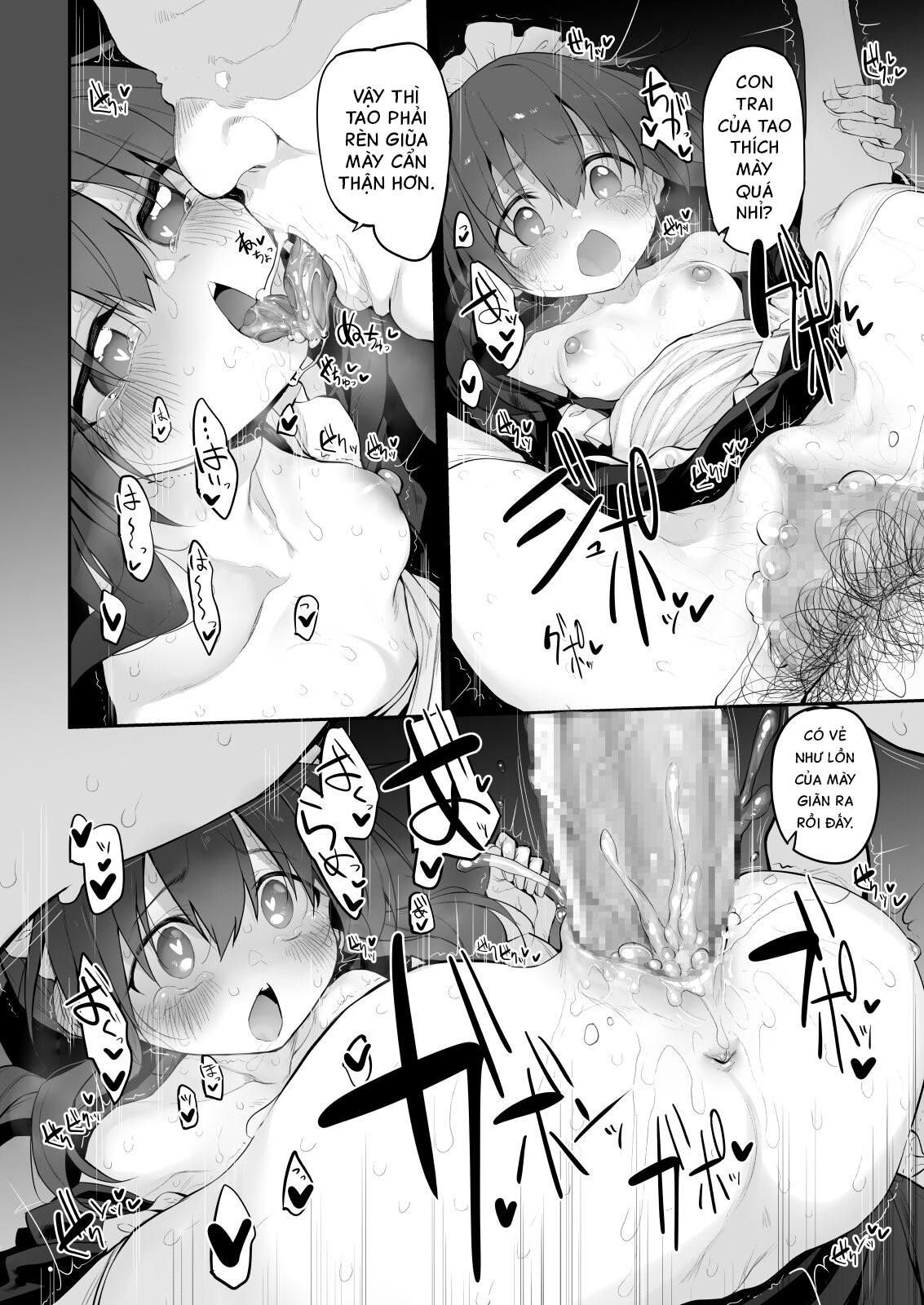 Đọc truyện hentai Mối tình đầu với cô hầu gái - Oneshot