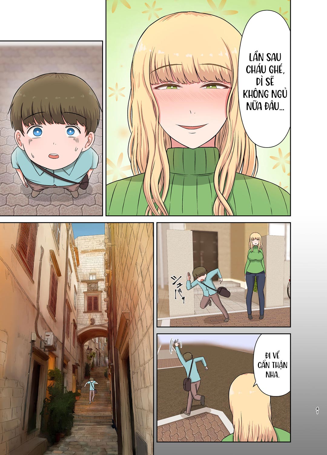 Đọc truyện hentai Hấp diêm người dì tóc vàng đang ngủ say - Oneshot
