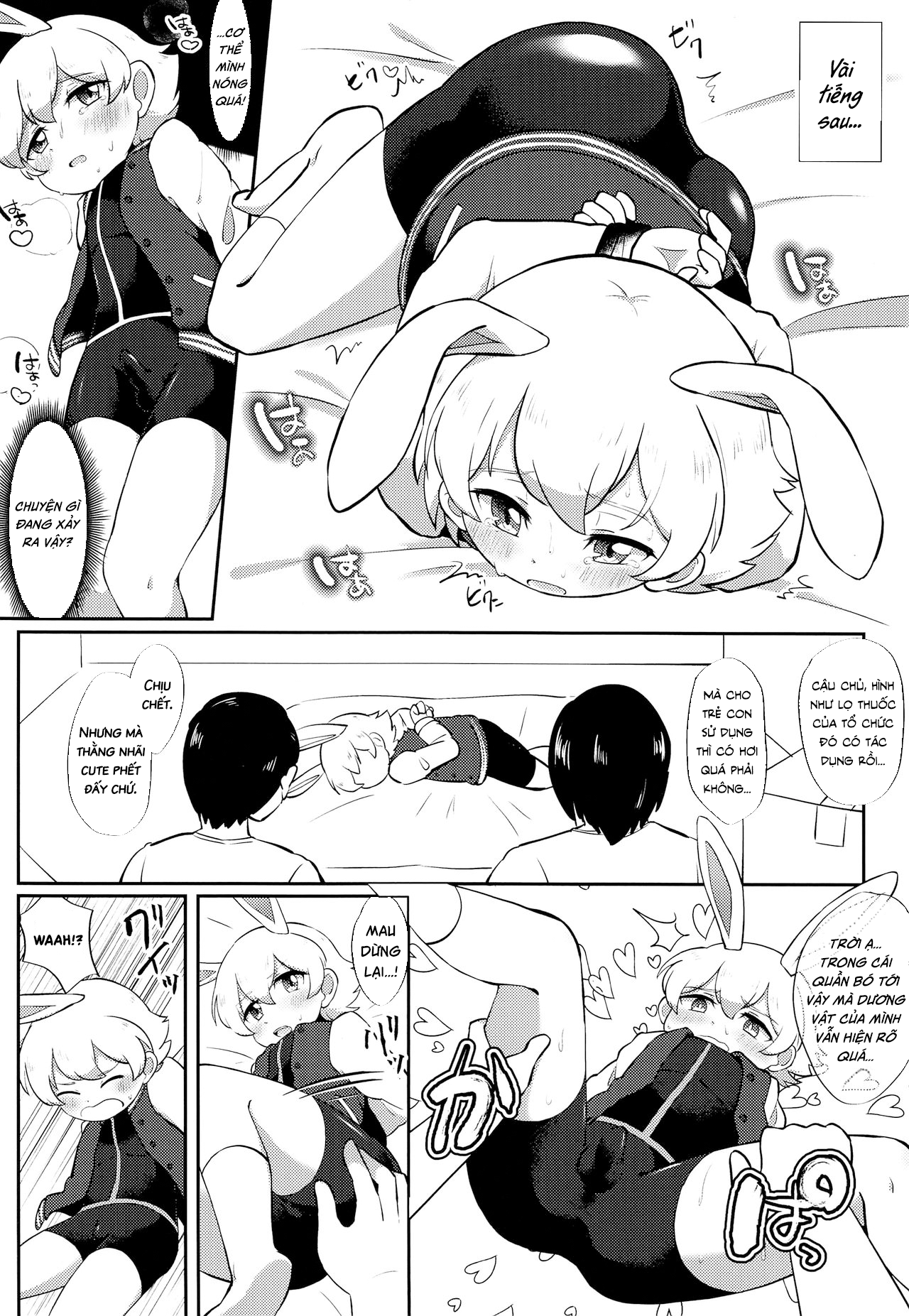 Đọc truyện hentai Cậu bé du hành người thỏ và ông chú Shotacon - Oneshot