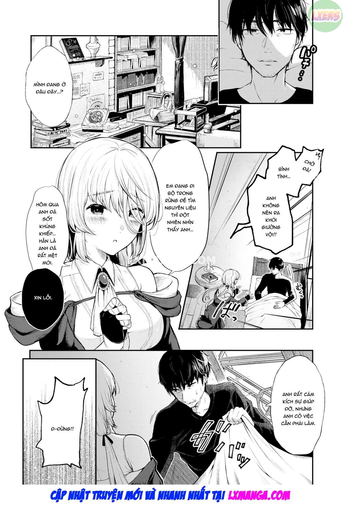 Đọc truyện hentai Phù thủy rừng và kẻ lạc đường - Oneshot