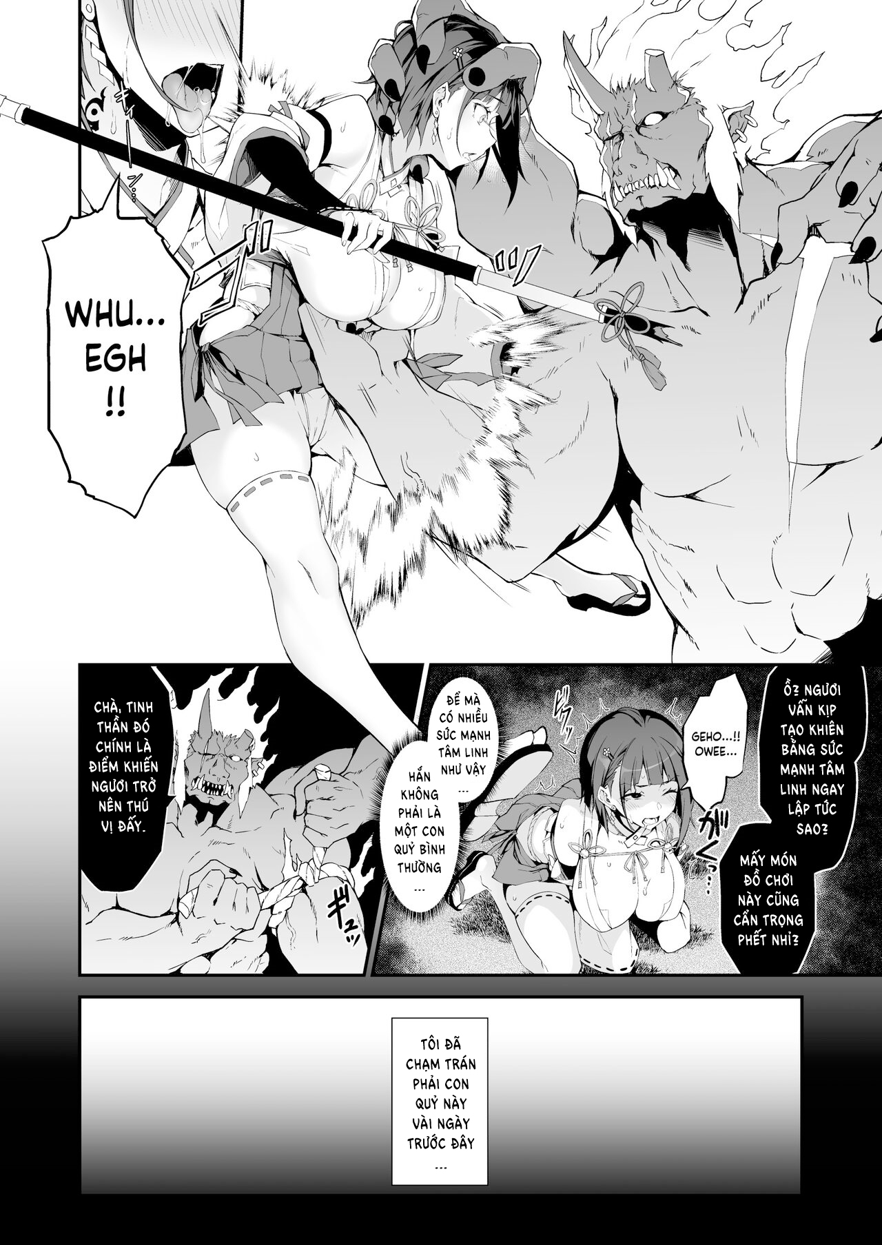 Đọc truyện hentai Sự sa ngã của 2 nàng vu nữ - Oneshot
