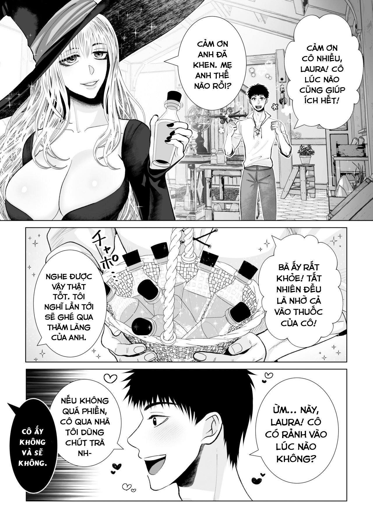 Đọc truyện hentai Cuộc sống hàng ngày của cặp phù thủy. Oneshot
