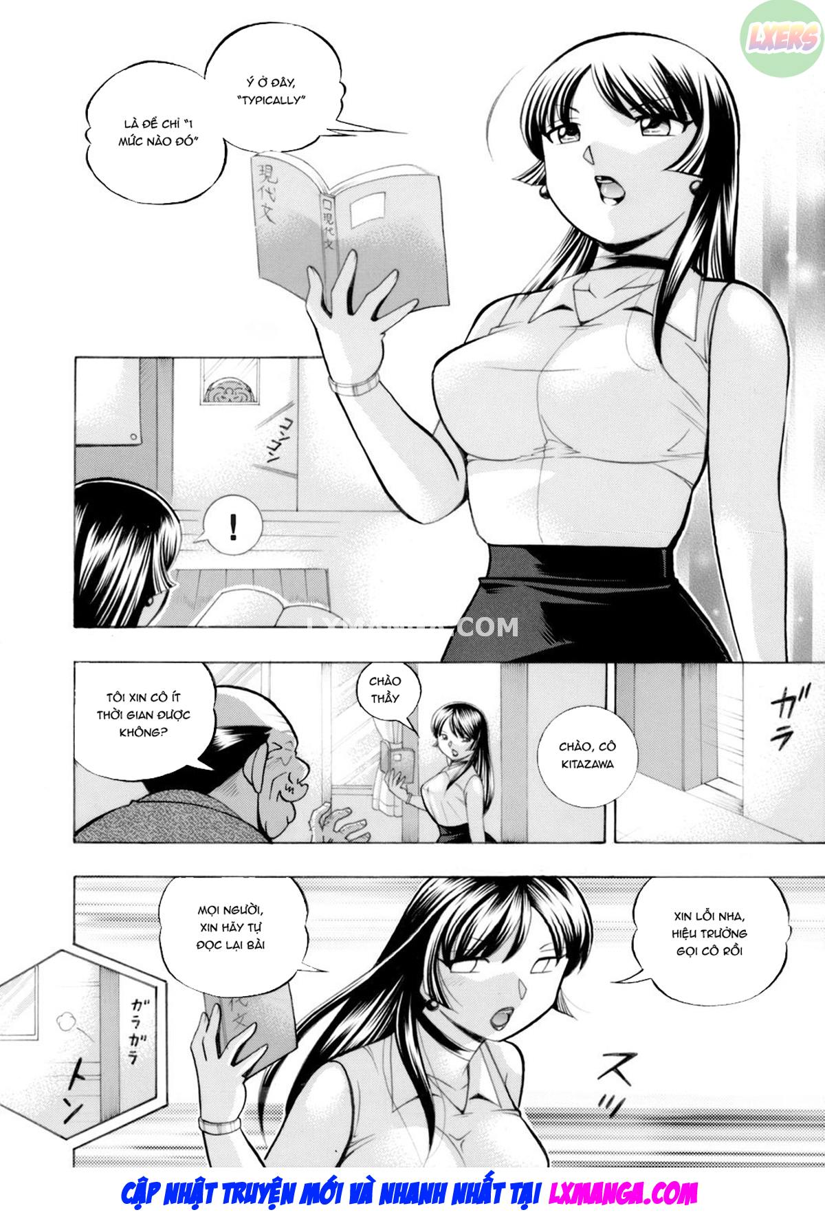 Đọc truyện hentai Nữ giáo viên dâm đãng và em học sinh may mắn Chap 10 END
