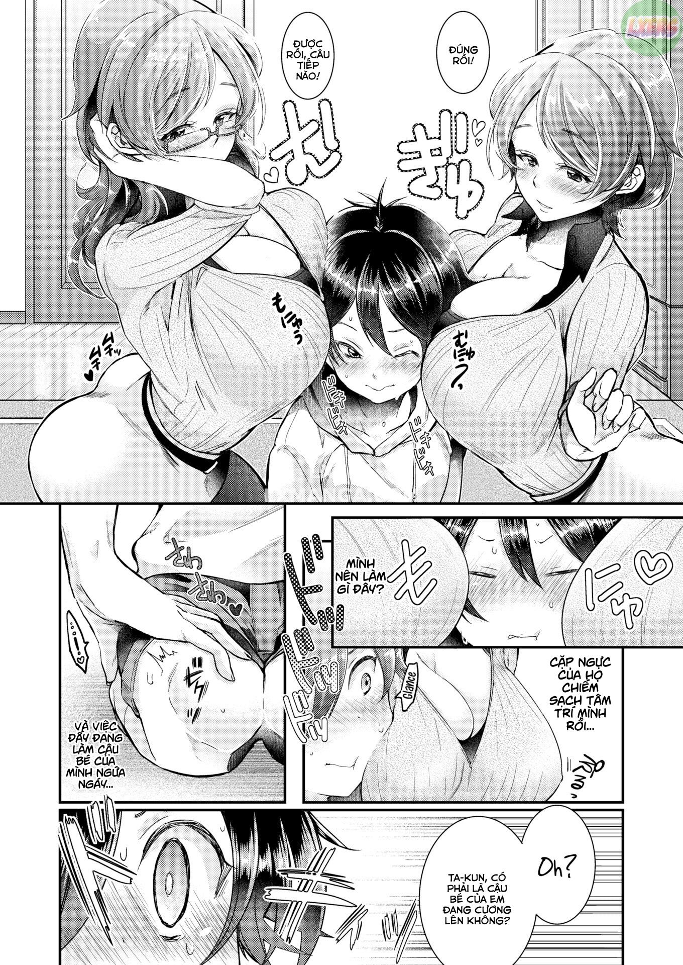 Đọc truyện hentai Chị Em Sinh Đôi & Tôi - Oneshot