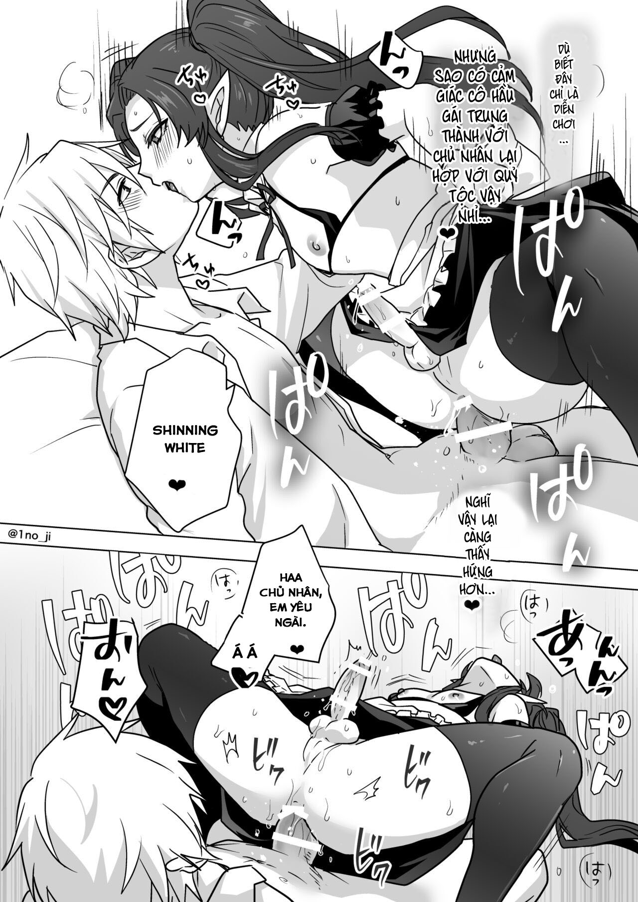 Đọc truyện hentai Câu chuyện về một cựu thủ lĩnh của quân đội Quỷ vương thua một anh hùng và bị biến thành nữ. - Oneshot