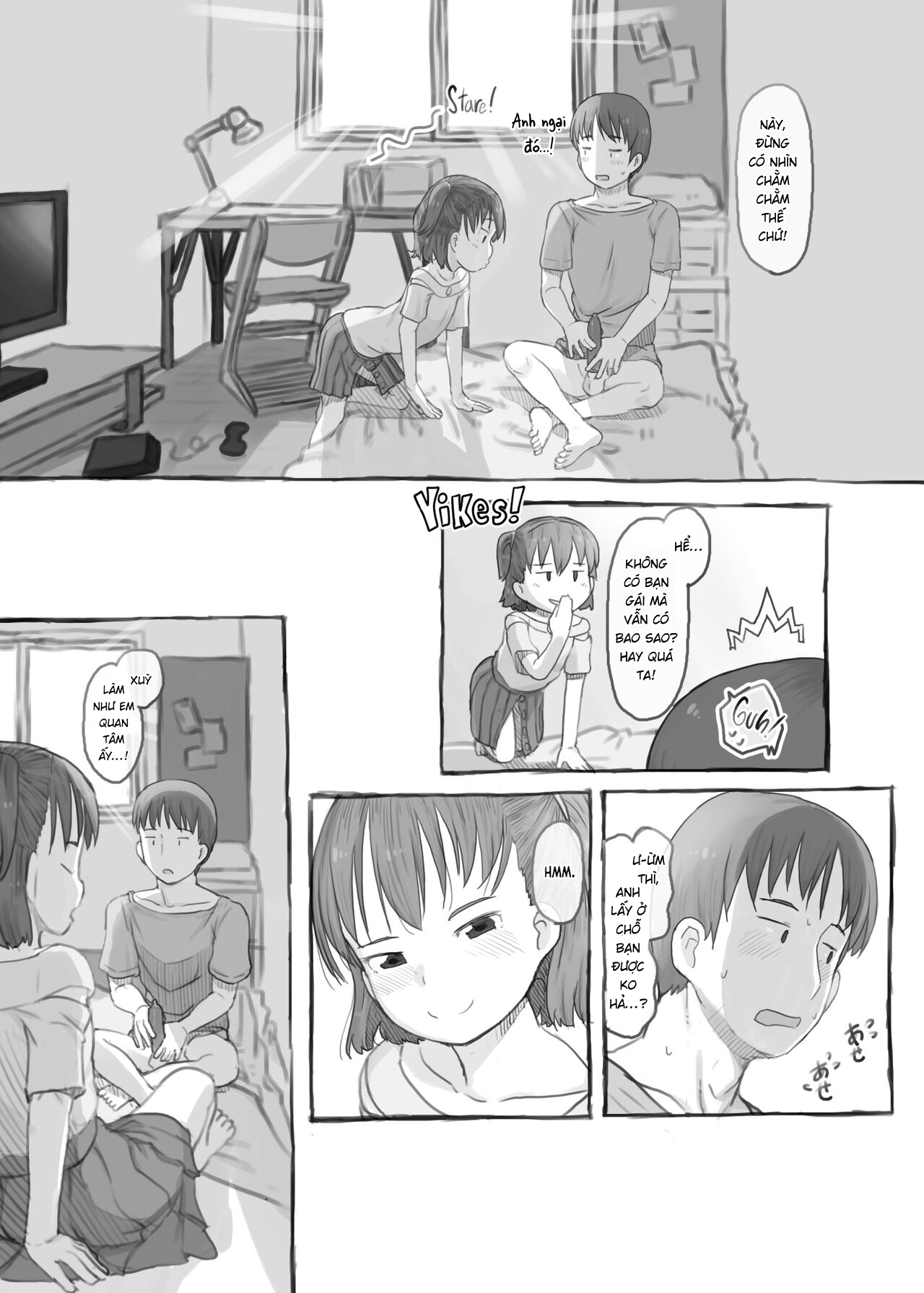 Đọc truyện hentai Fap cùng em gái - Chap 2.1