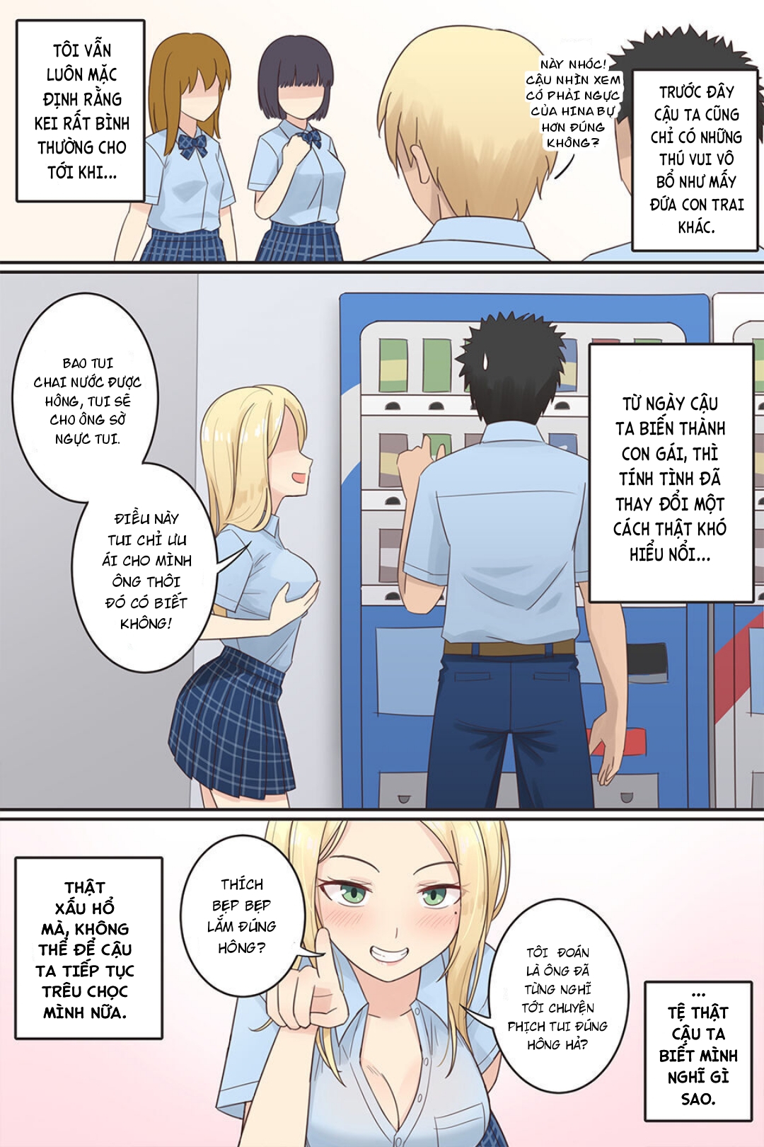 Đọc truyện hentai Khi người bạn biến thái của tôi trở thành con gái. - Oneshot
