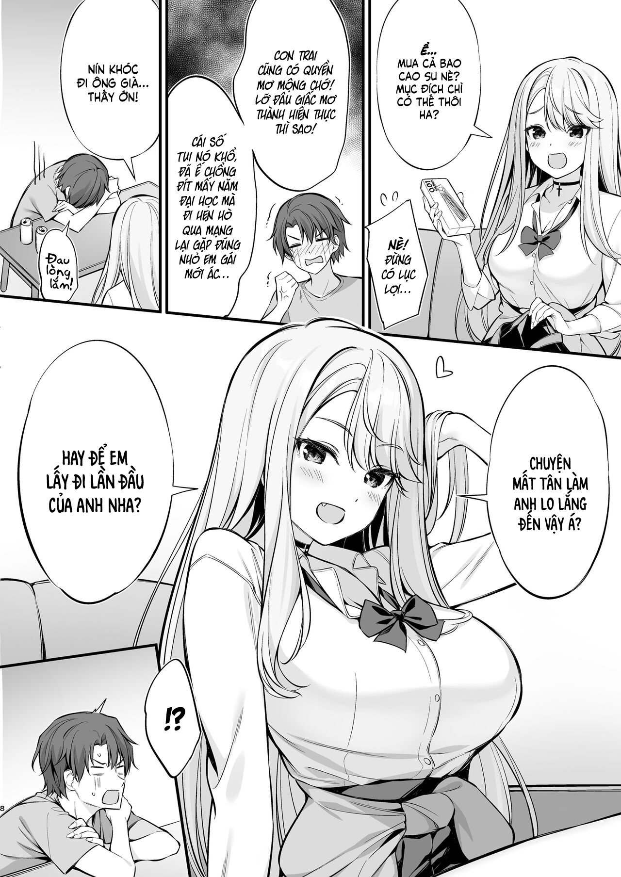 Đọc truyện hentai Gái Quen Trên Mạng Hóa Ra Là Nhỏ Em Gyaru - Anh trai x em gái
